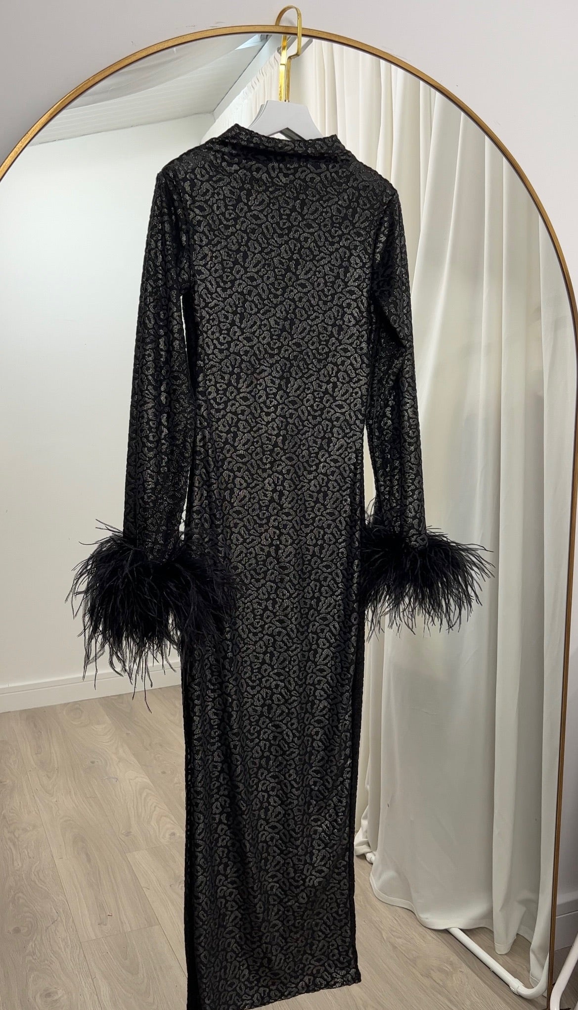 Harriet Midi Dress Burnt Out Print