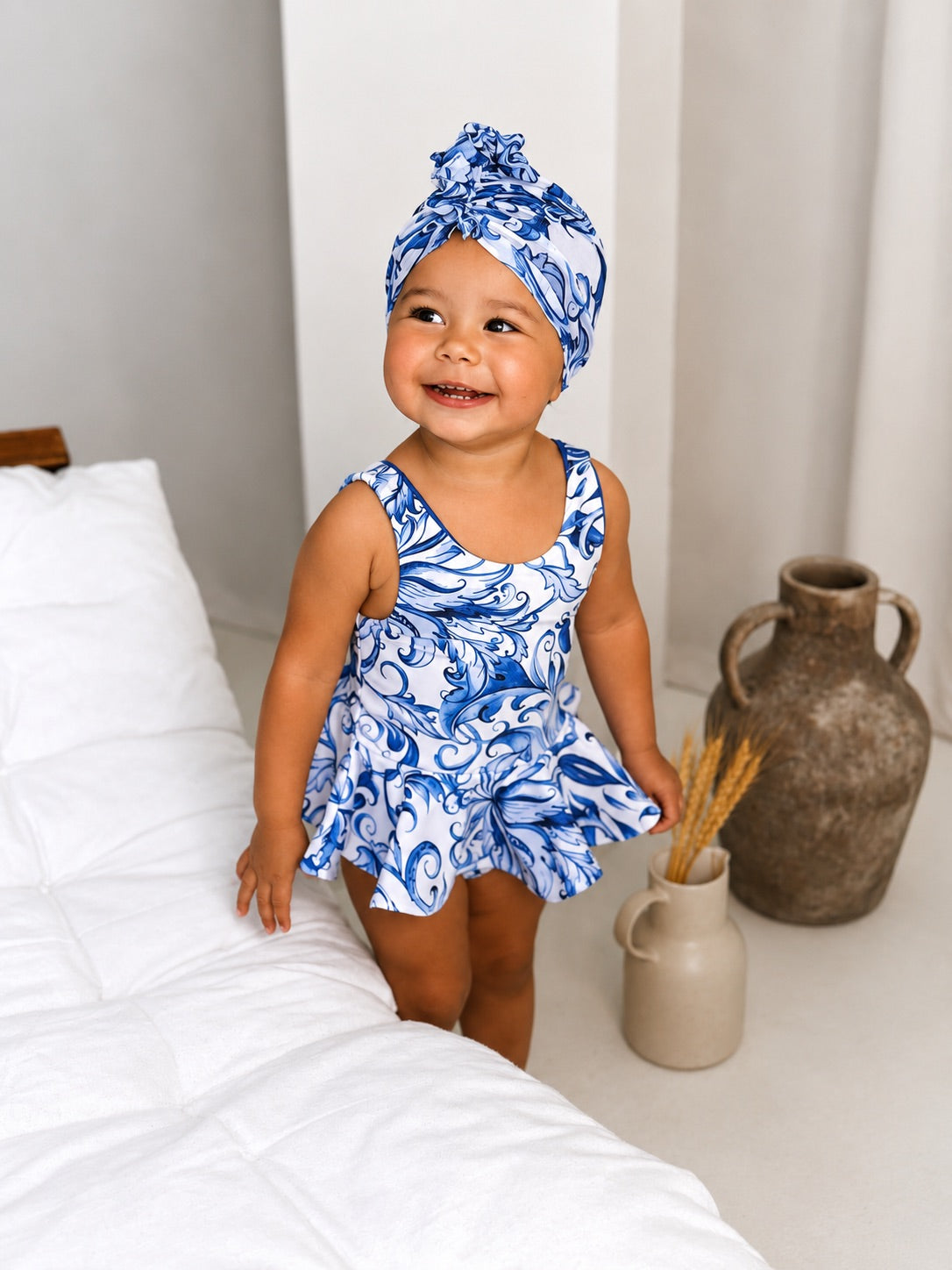 Mini Riviera Peplum Ruffle Swimsuit
