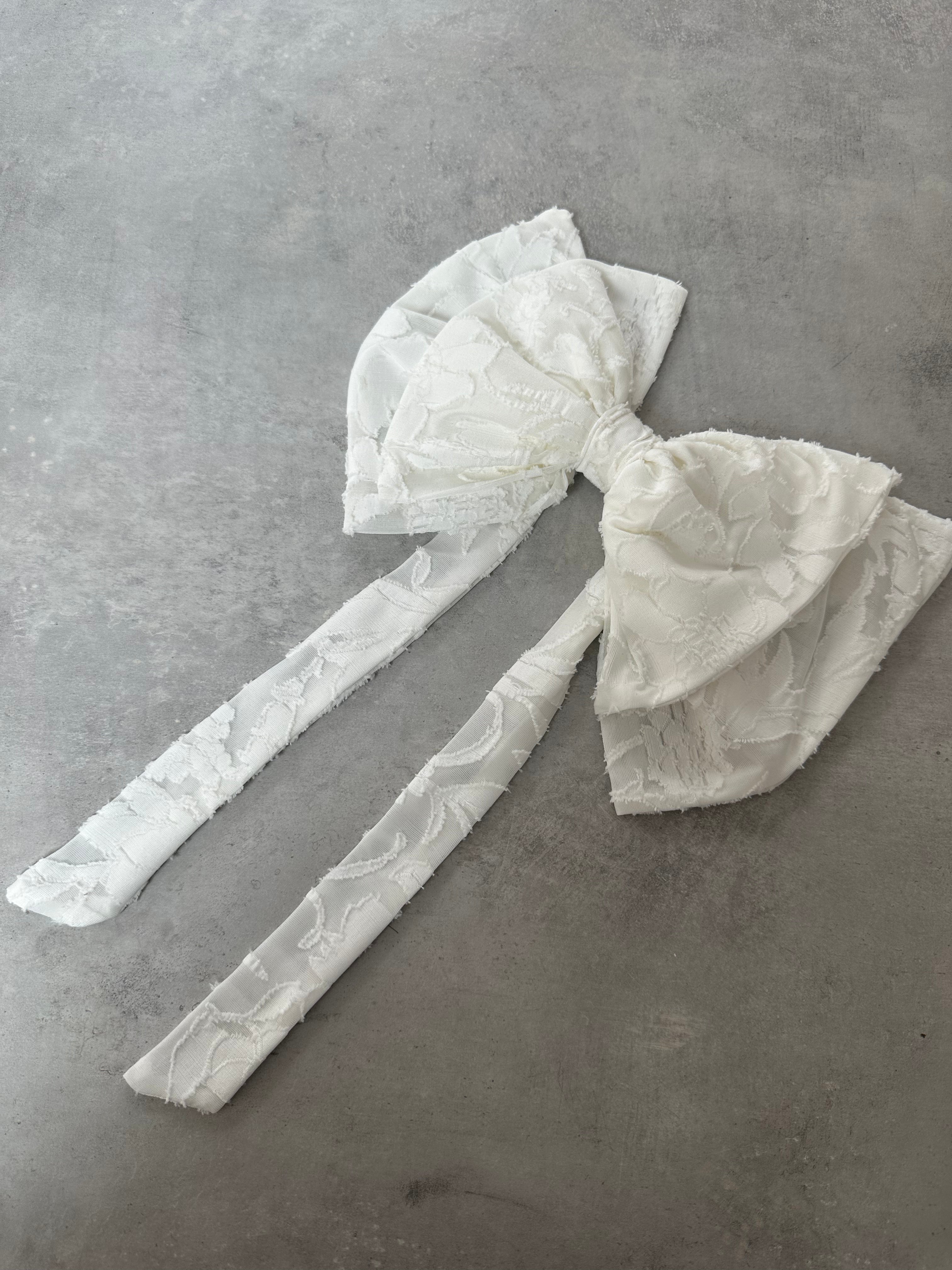 Bodhi Hair Bow White