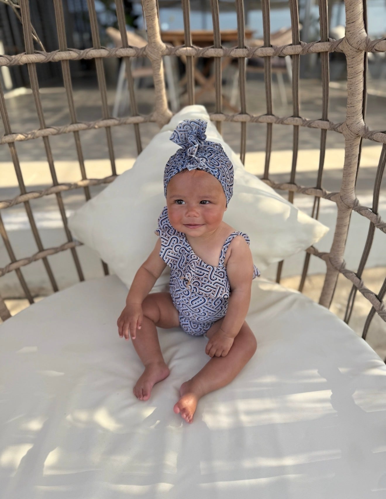 Mini St. Tropez Ruffle shoulder Swimsuit