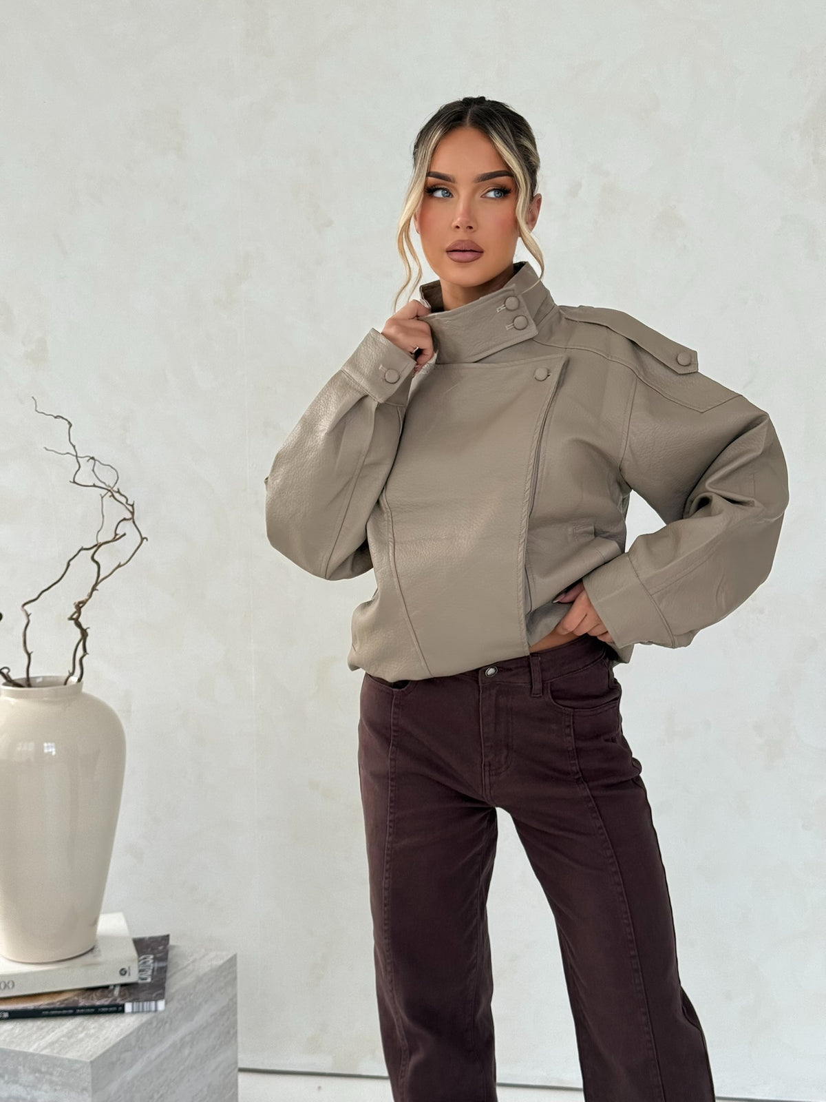 Chocolate Brown Straight Leg Jeans