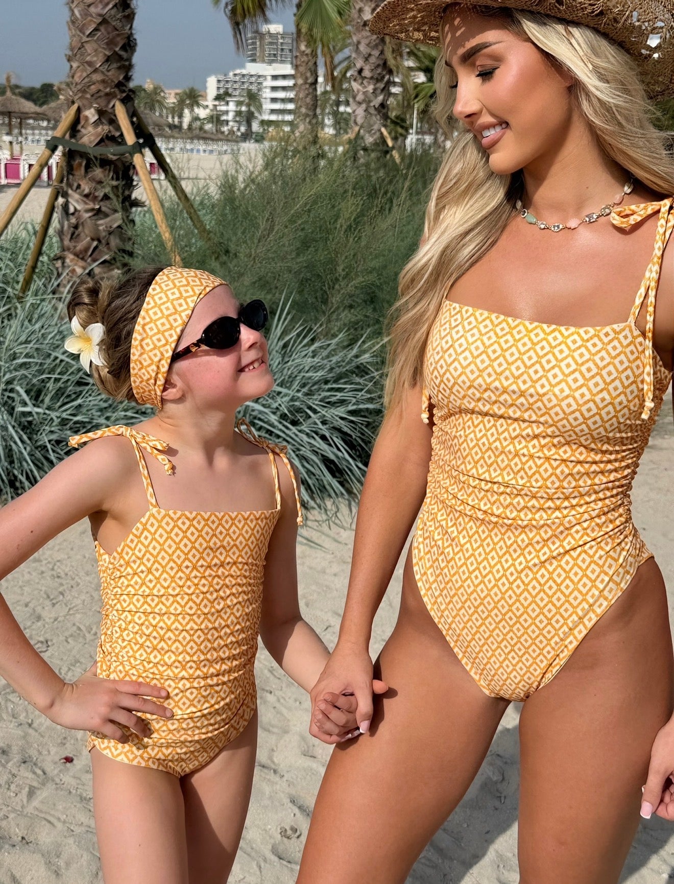 Ibiza Gathered Tie Shoulder Swimsuit