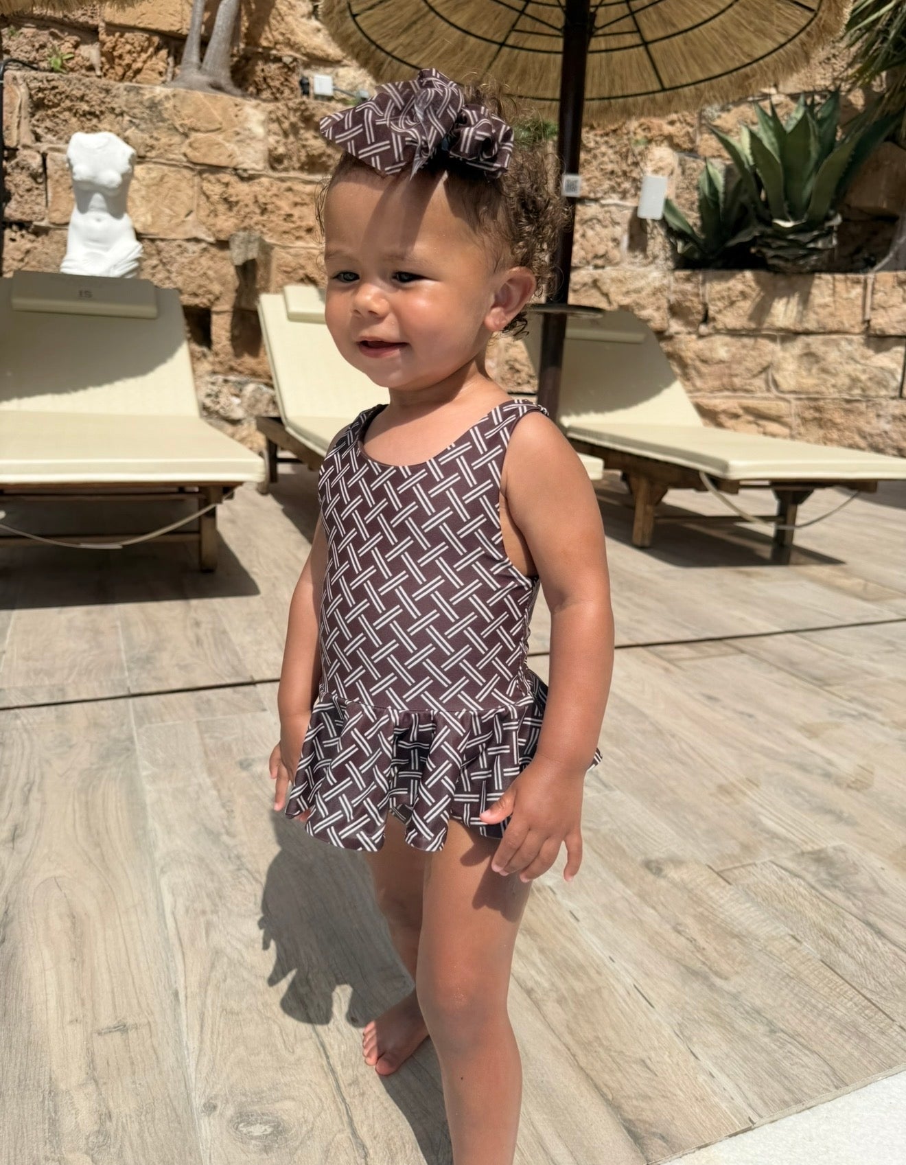Mini Bali Peplum Ruffle Swimsuit