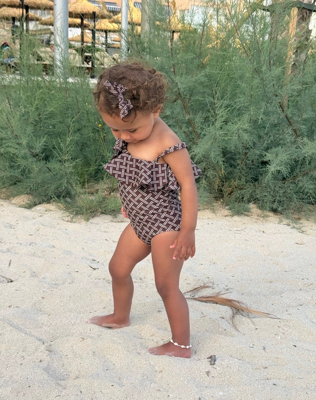 Mini Bali Ruffle shoulder Swimsuit
