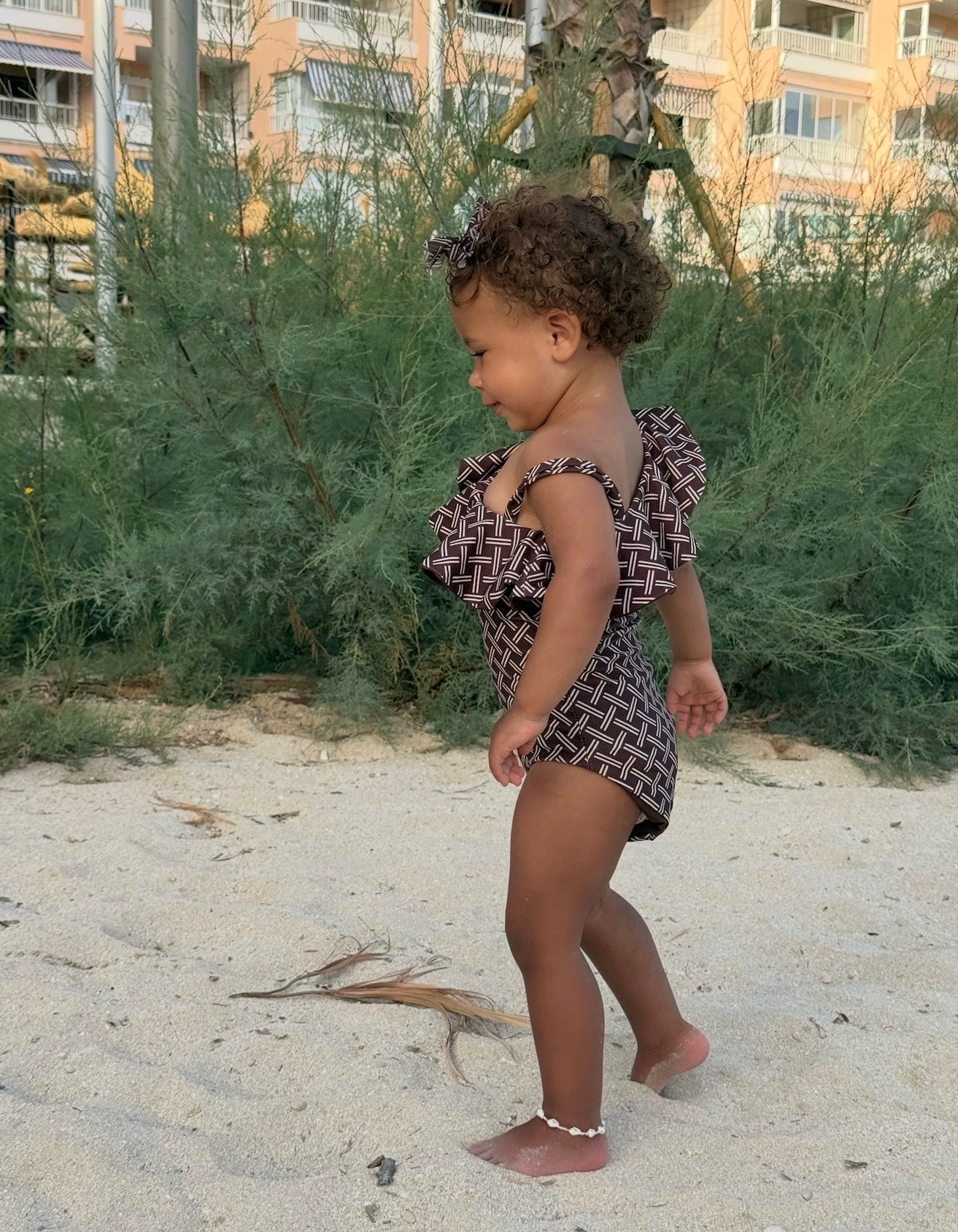 Mini Bali Ruffle shoulder Swimsuit