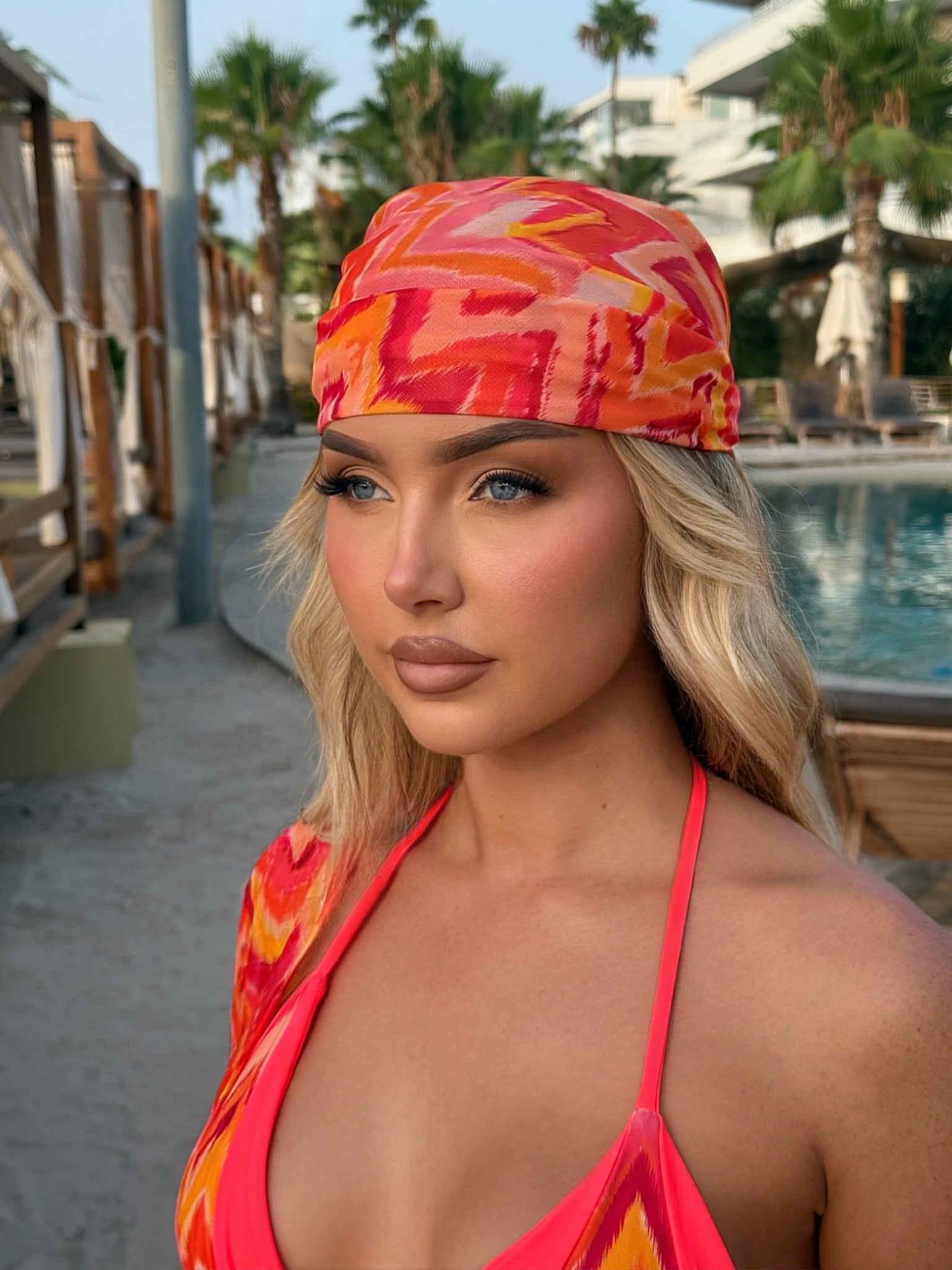 Marrakesh Orange Multi Way Bandana Sarong