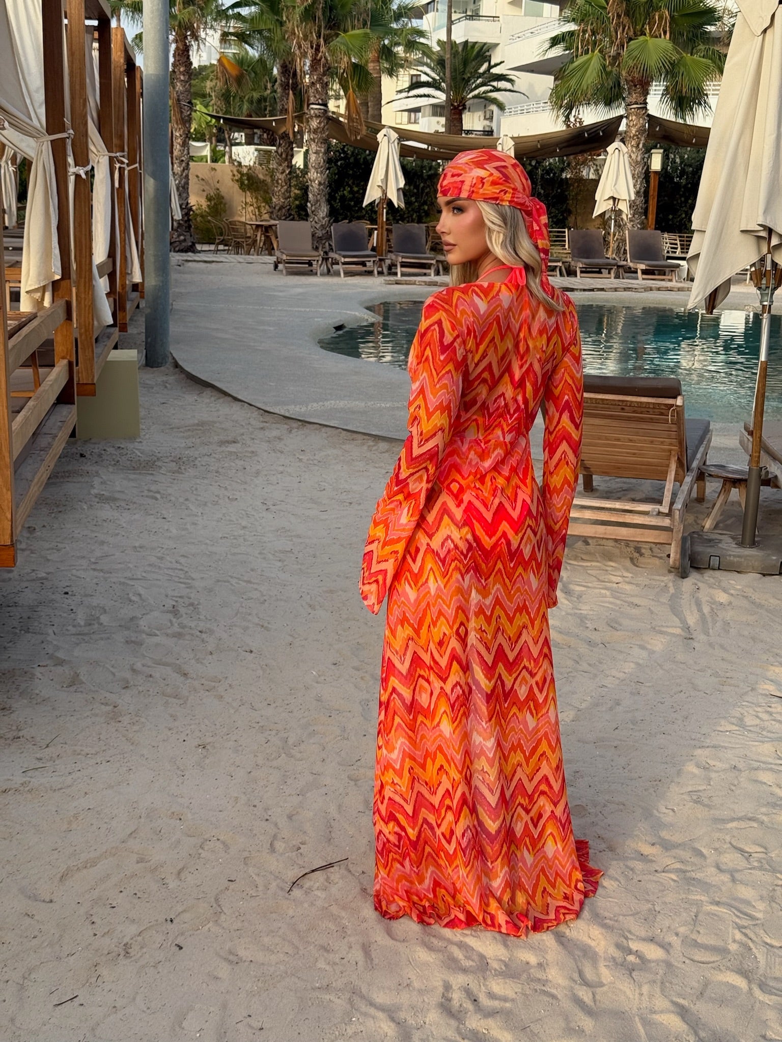 Marrakesh Orange Kimono