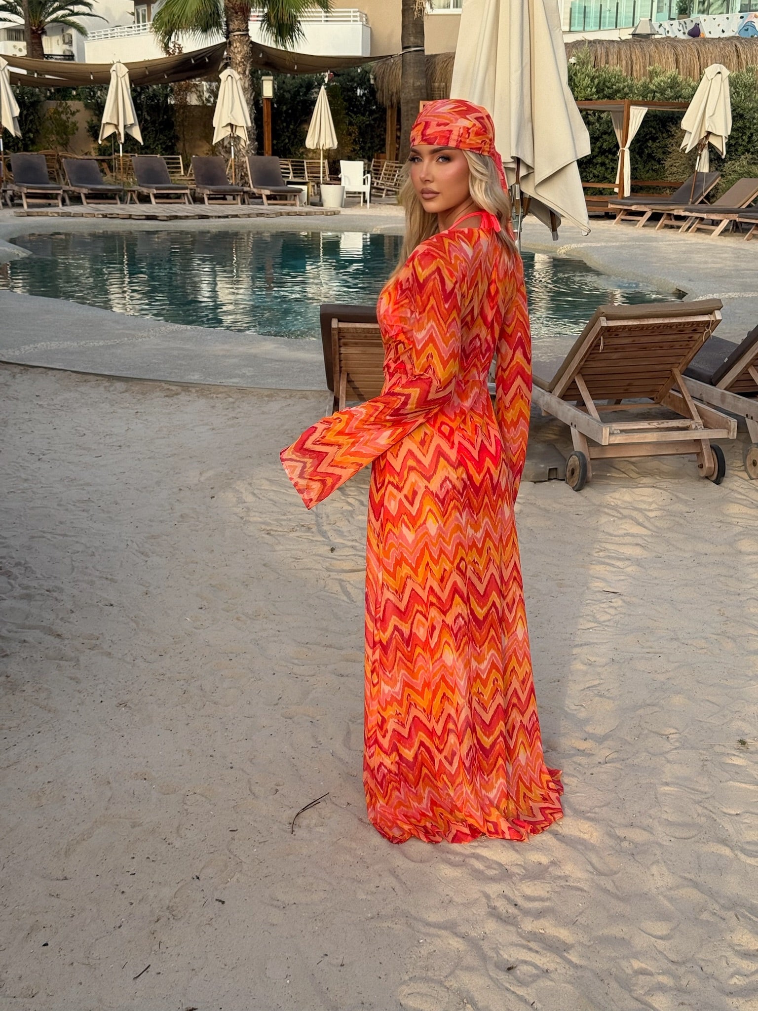 Marrakesh Orange Kimono