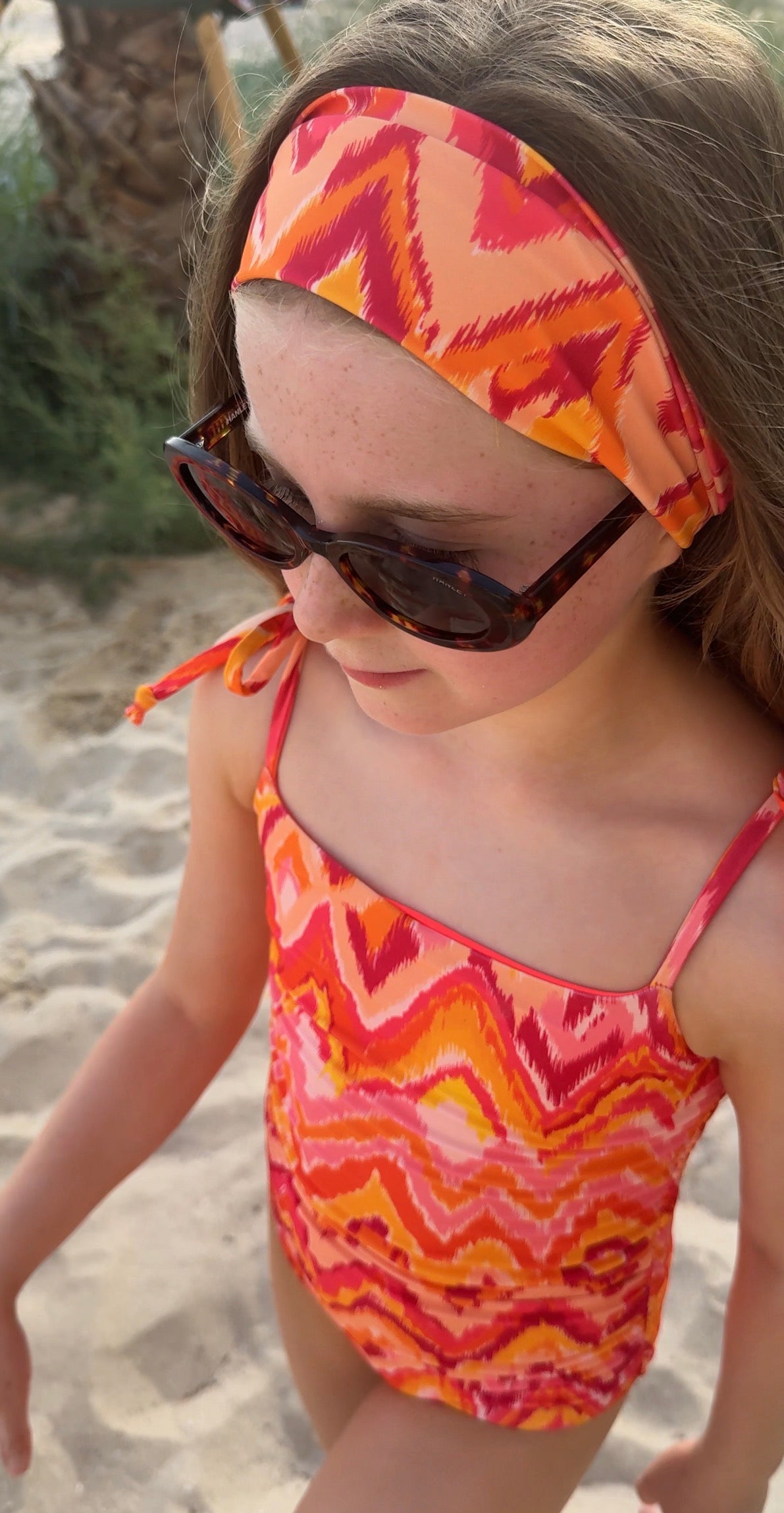 Mini Marrakesh Orange Lycra Headband