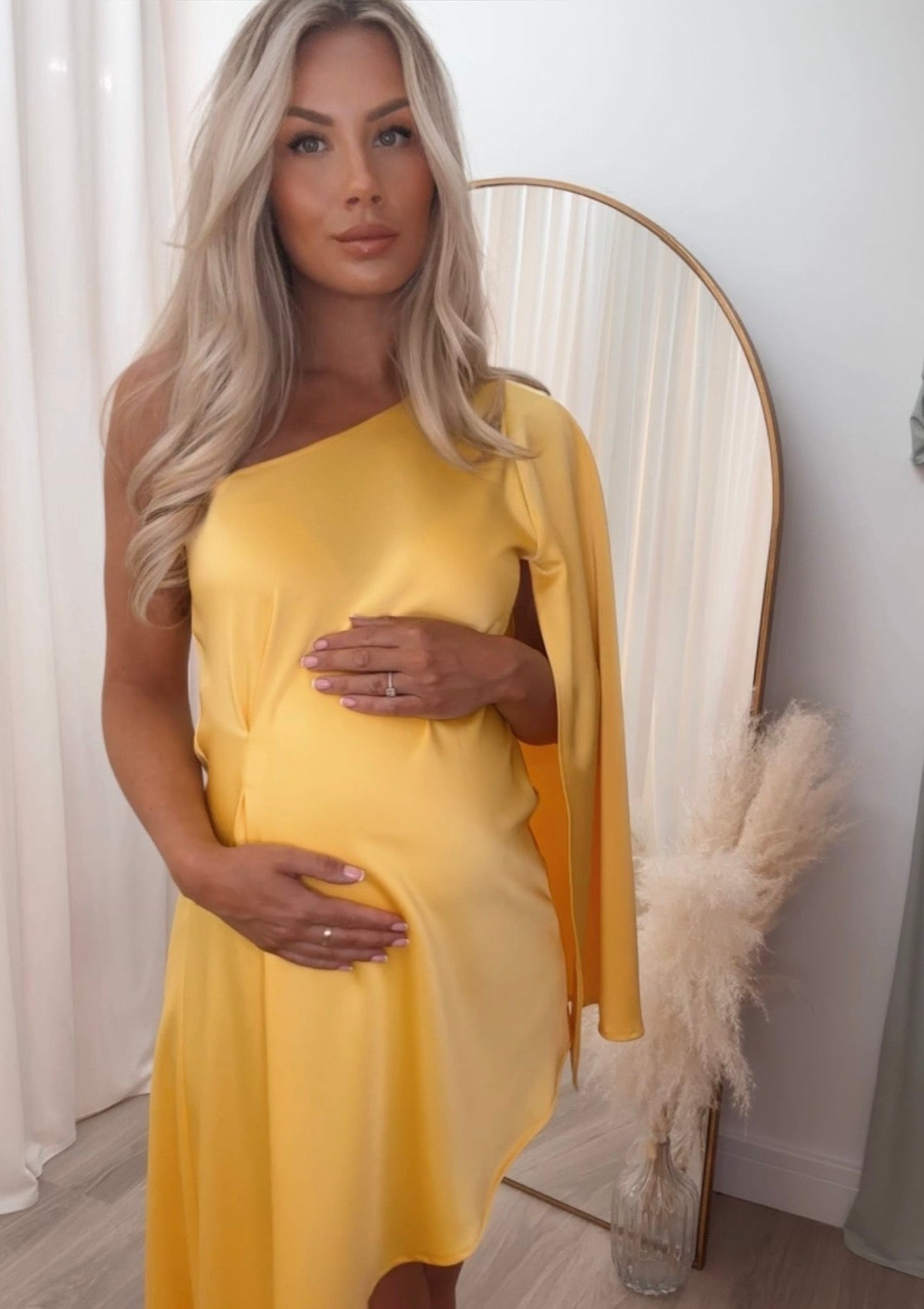 Liberty Maternity Dress Yellow