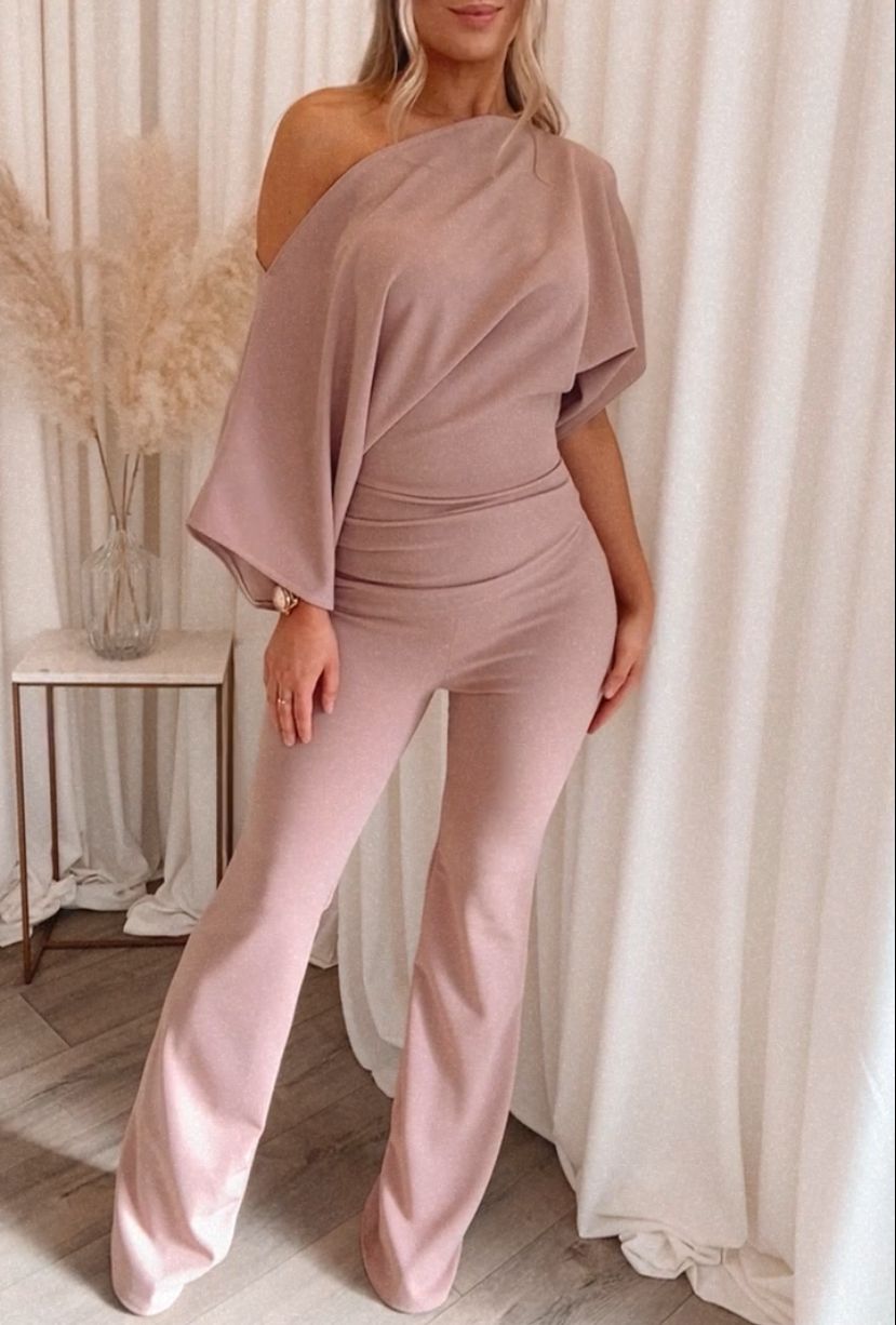 Lottie Jumpsuit Dusky Pink