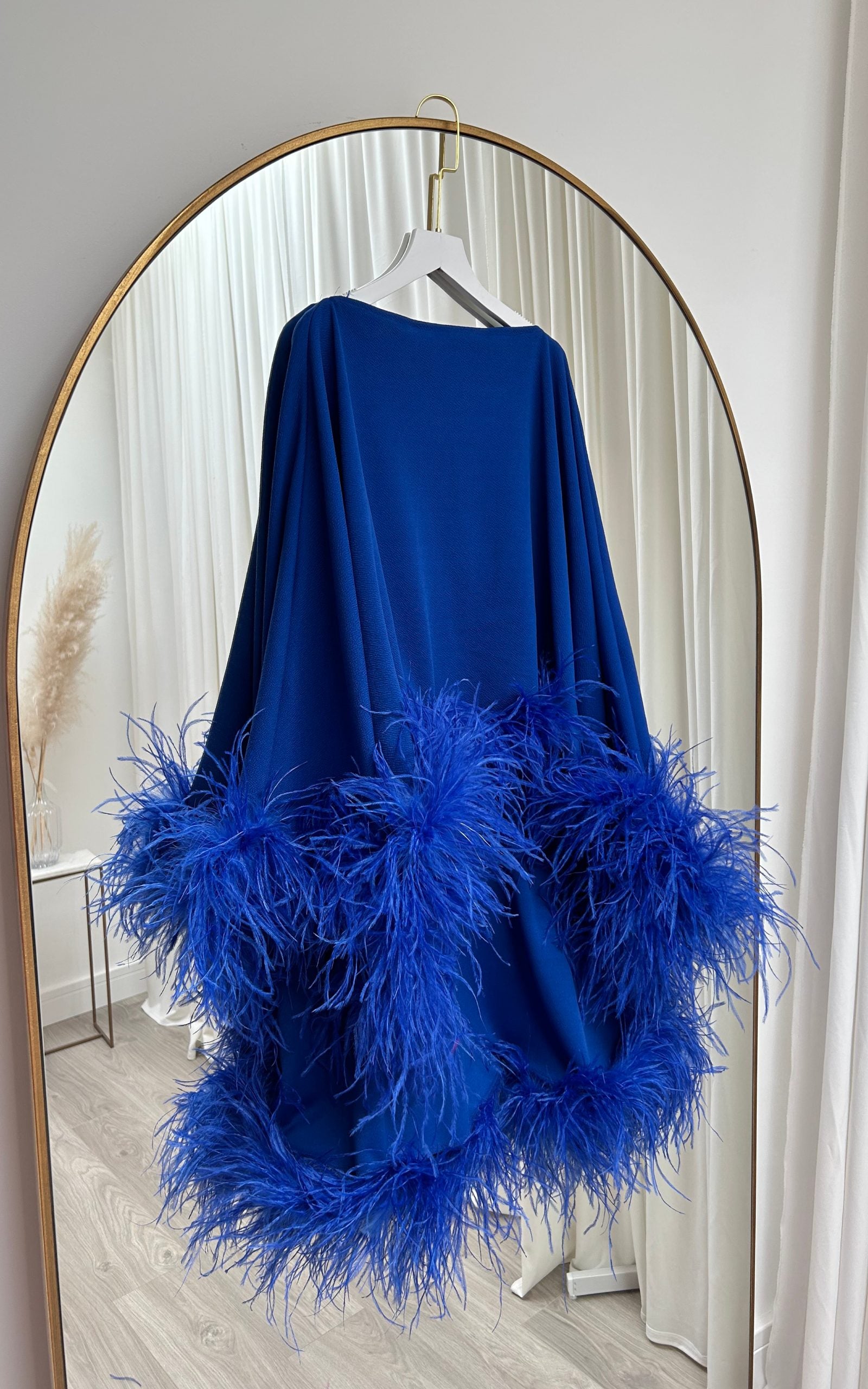 Kylie Cape Trouser Set Royal Blue