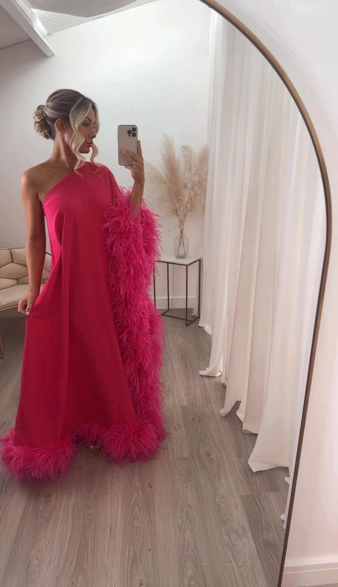 Capri Floorlength Dress Hot Pink