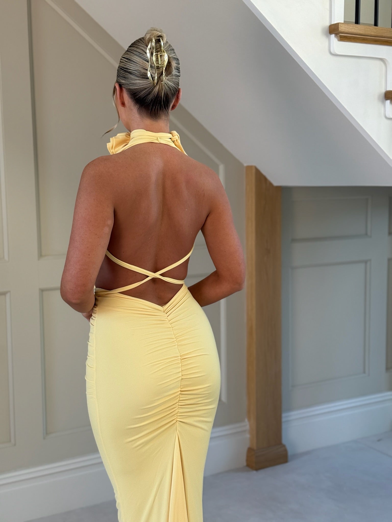Rose Dress Yellow