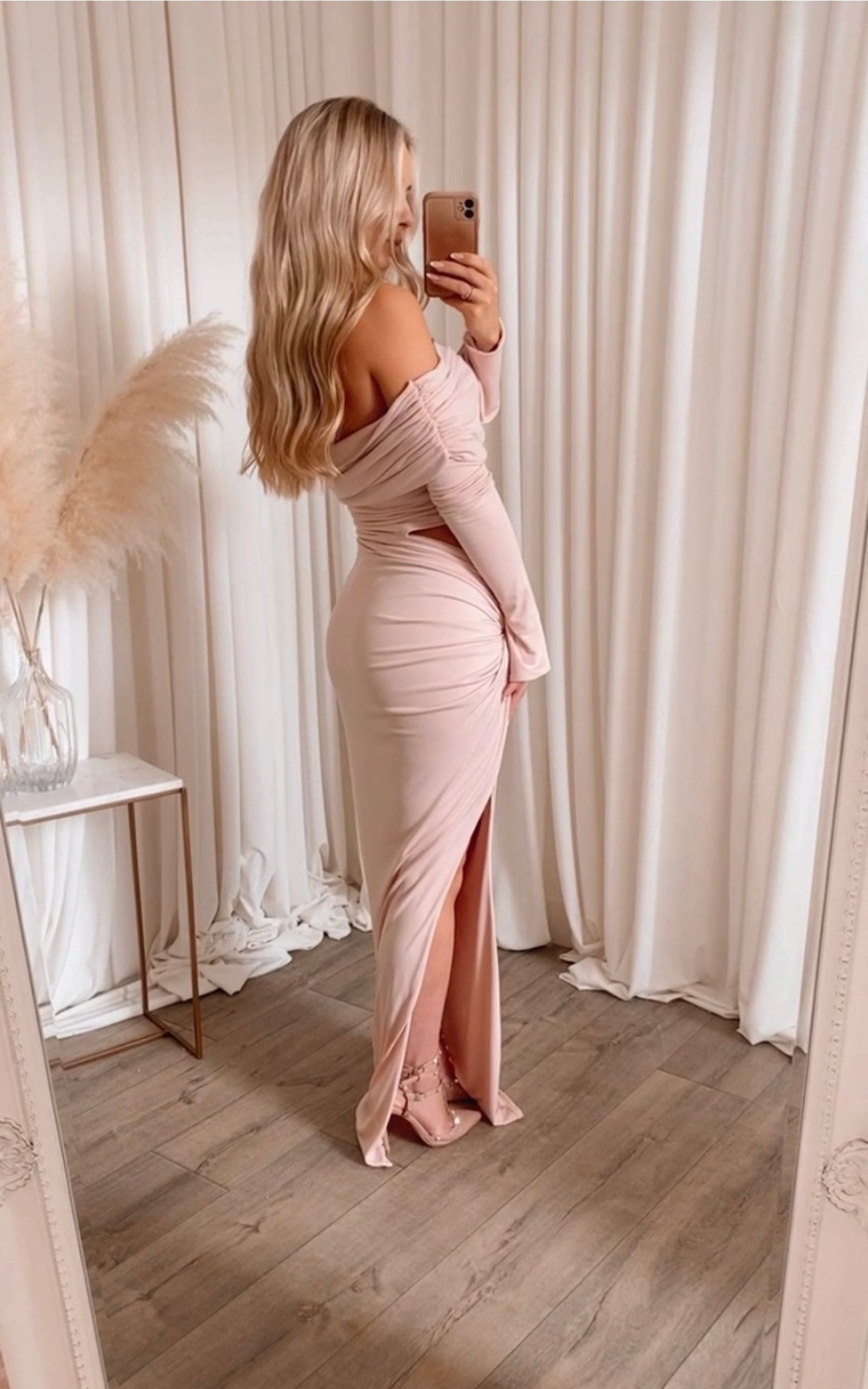 Olivia Dress Baby Pink