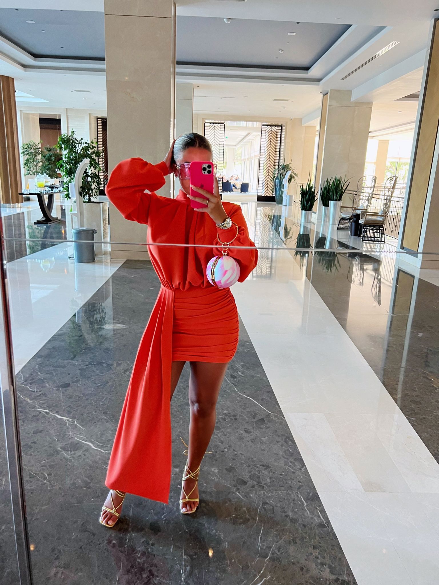Ami Dress Blood Orange