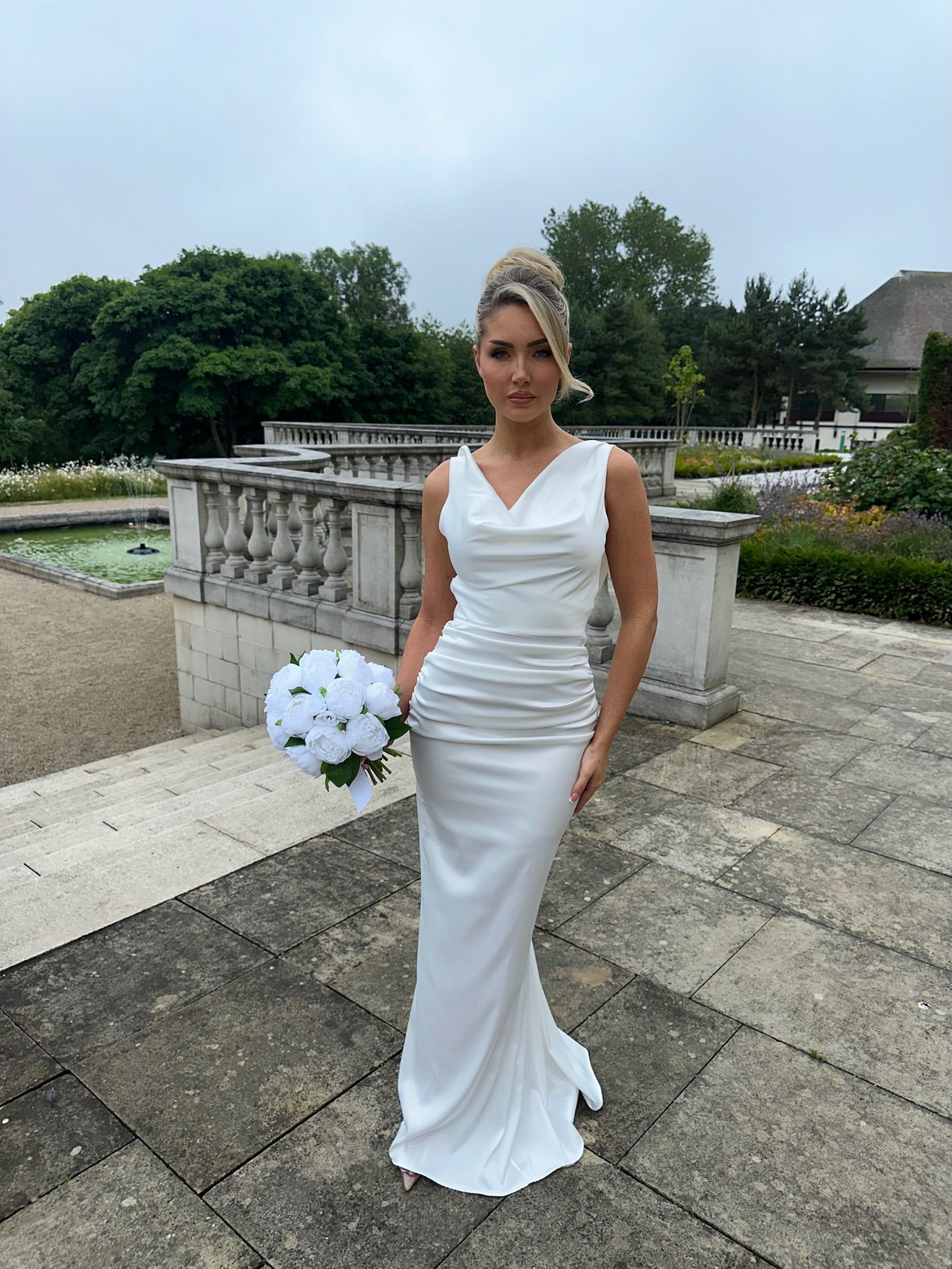 Santorini Dress White