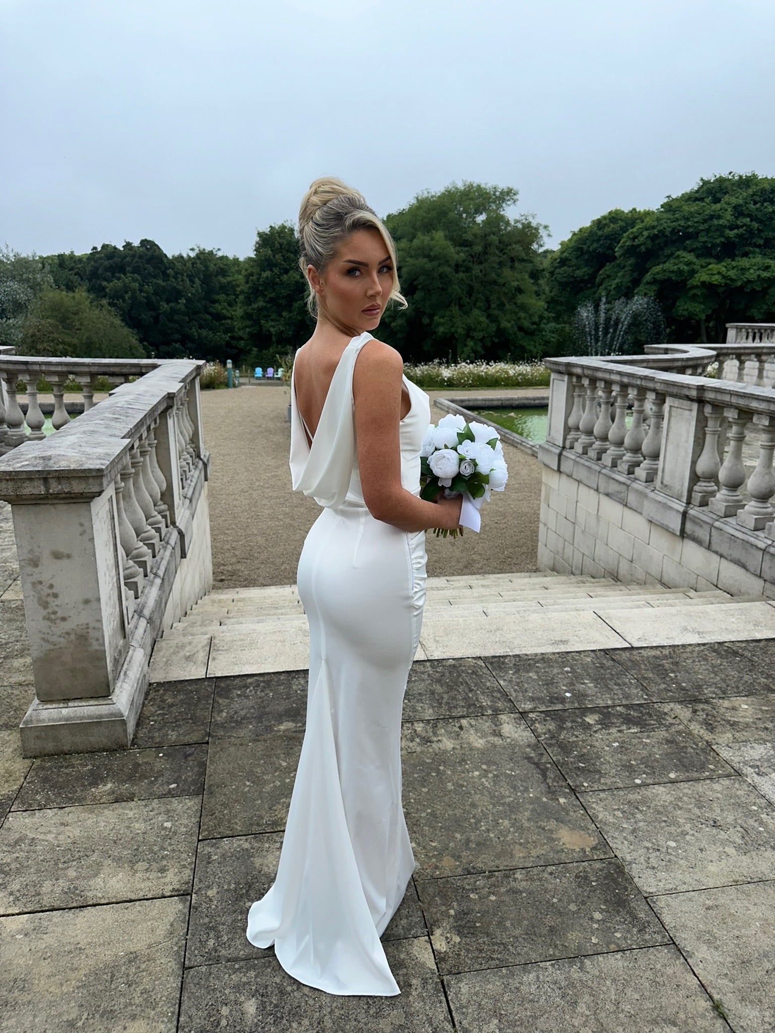 Santorini Dress White
