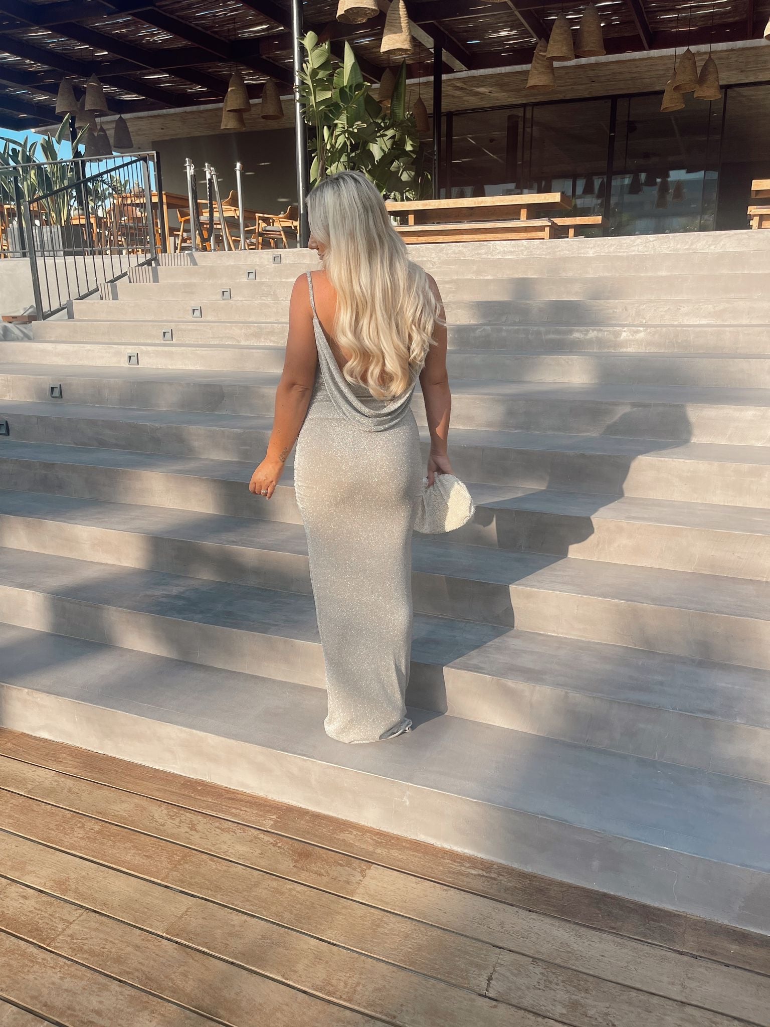 Hannah Gold Glitter Dress