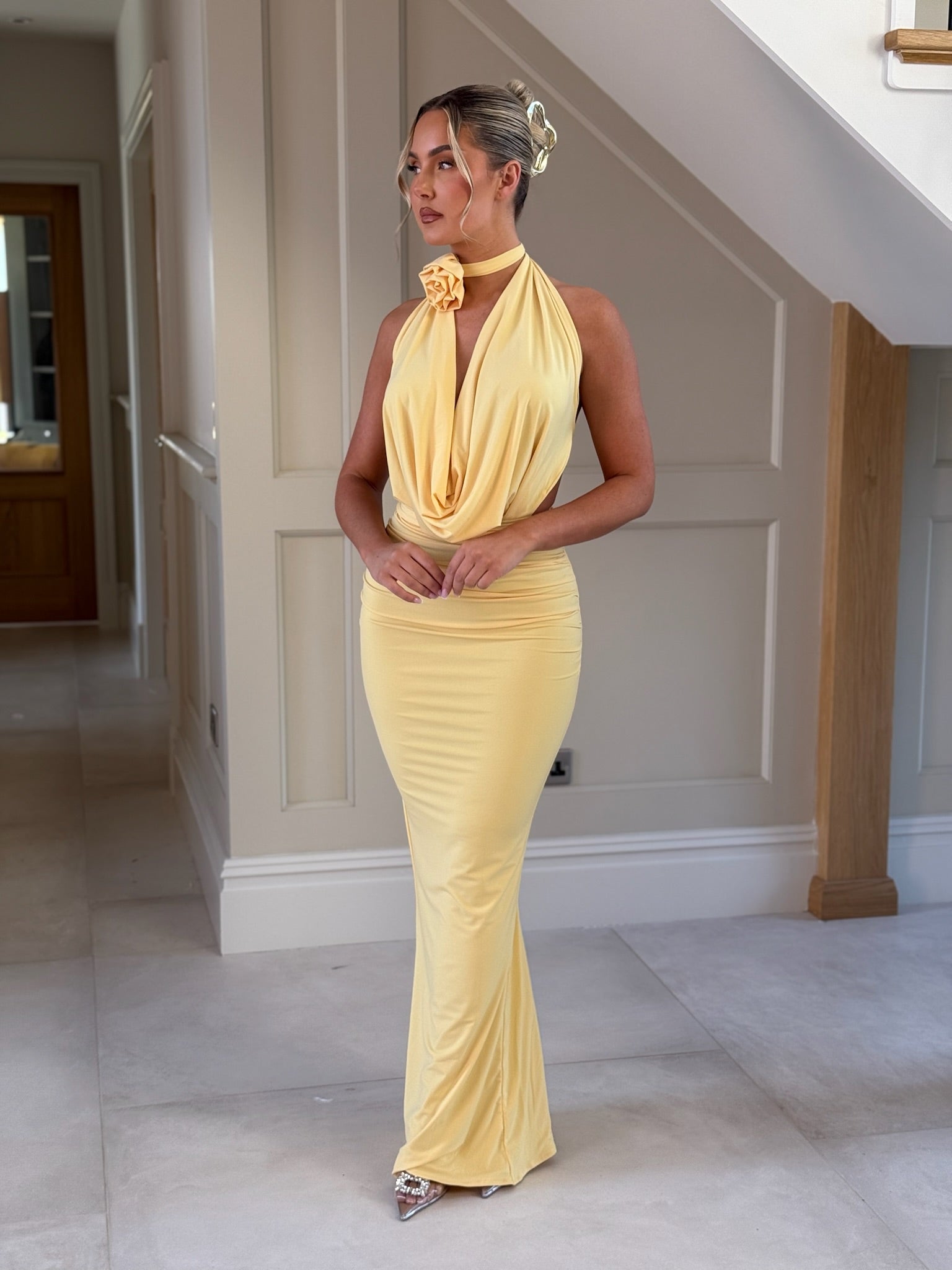 Rose Dress Yellow