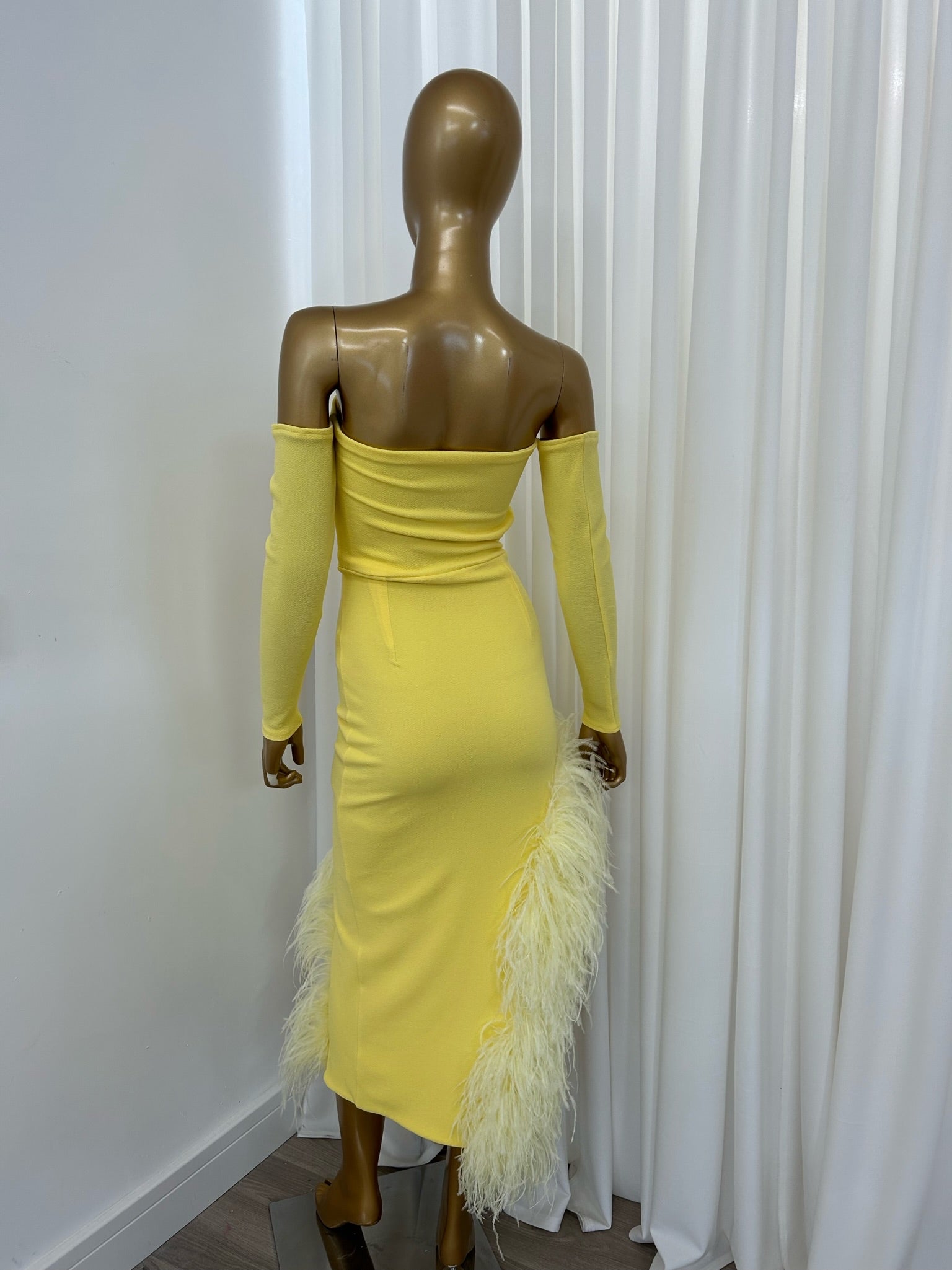 Amara Dress long sleeve Yellow