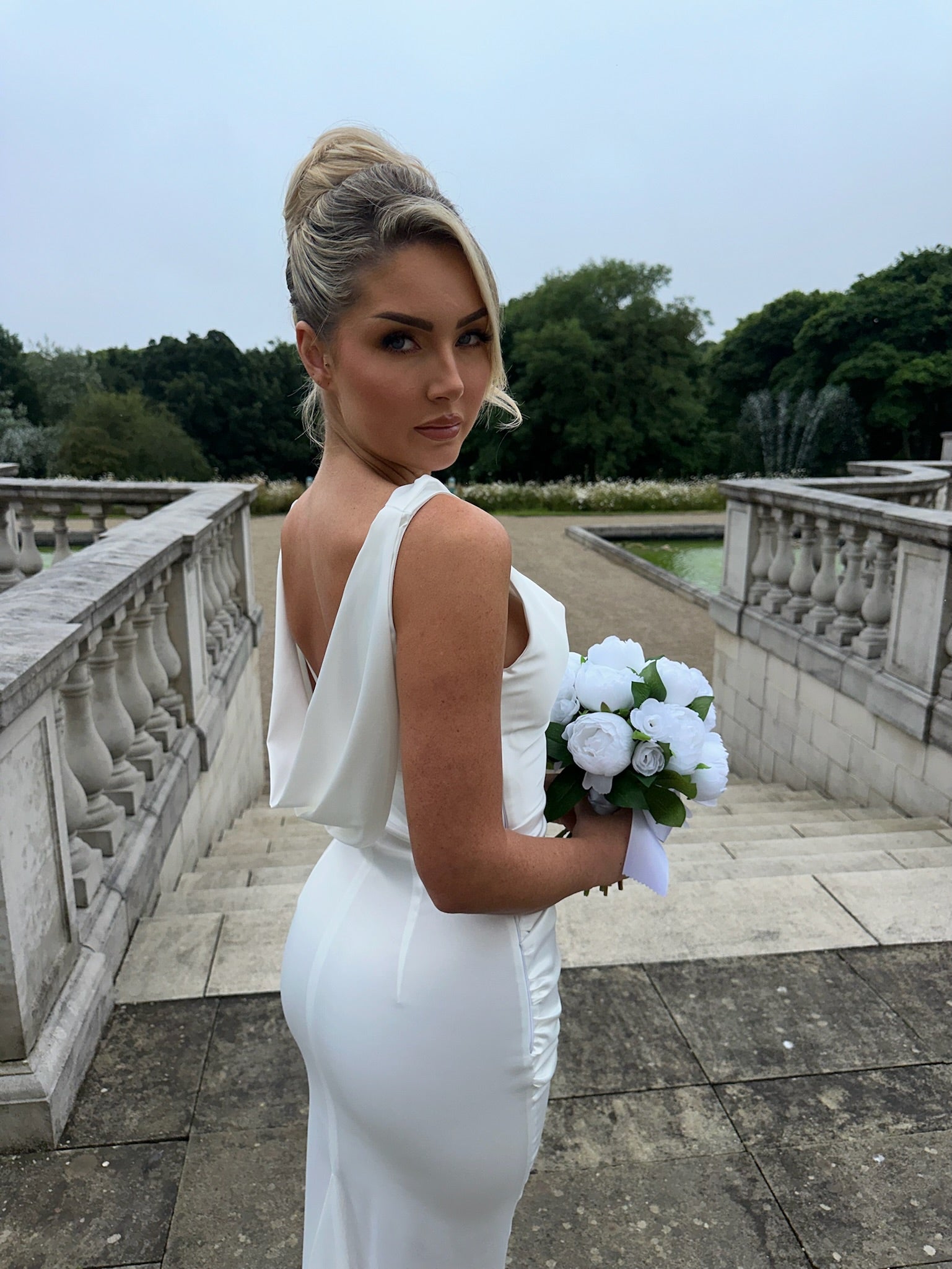 Santorini Dress White