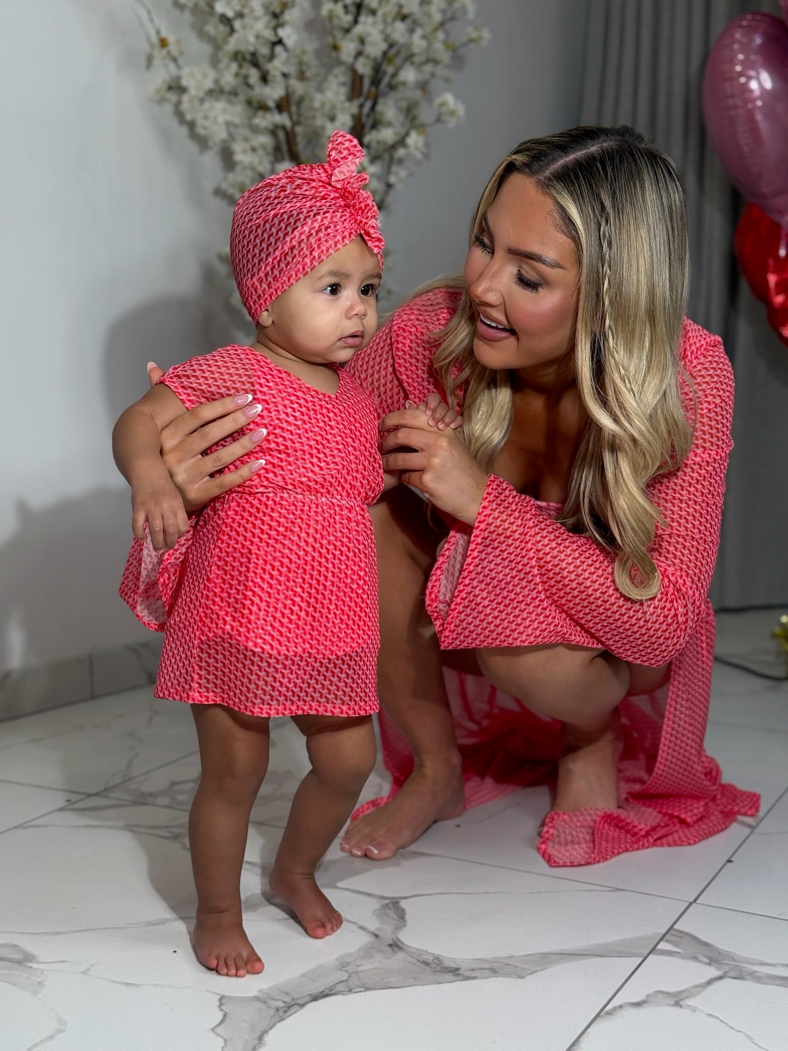 Mini Miami Pink Kimono Cover Up