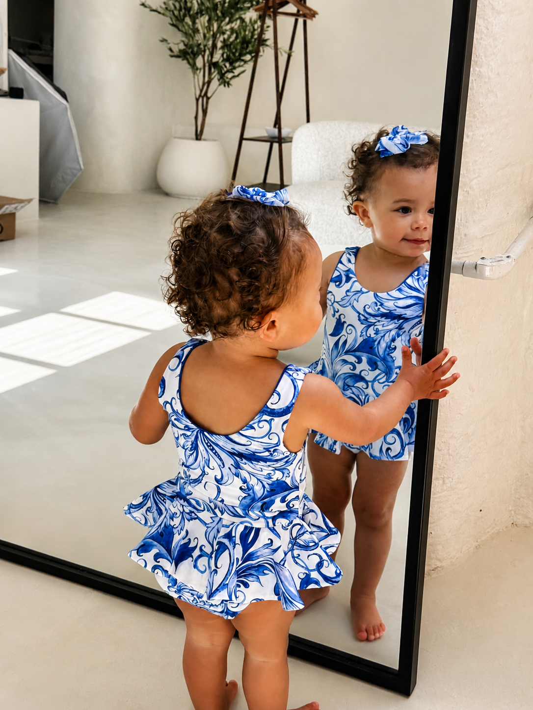 Mini Riviera Peplum Ruffle Swimsuit