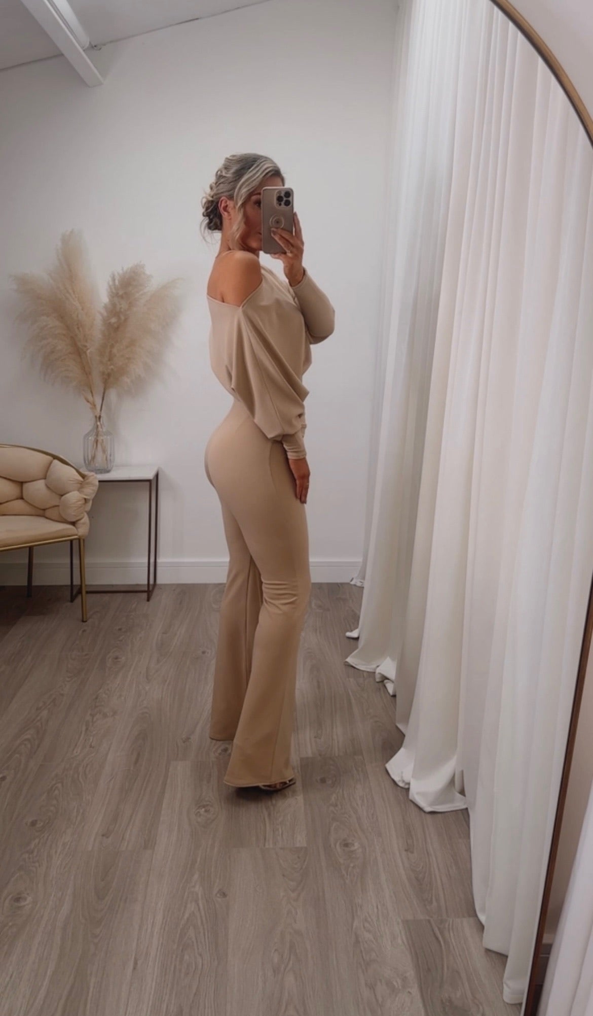 Arella Jumpsuit Beige