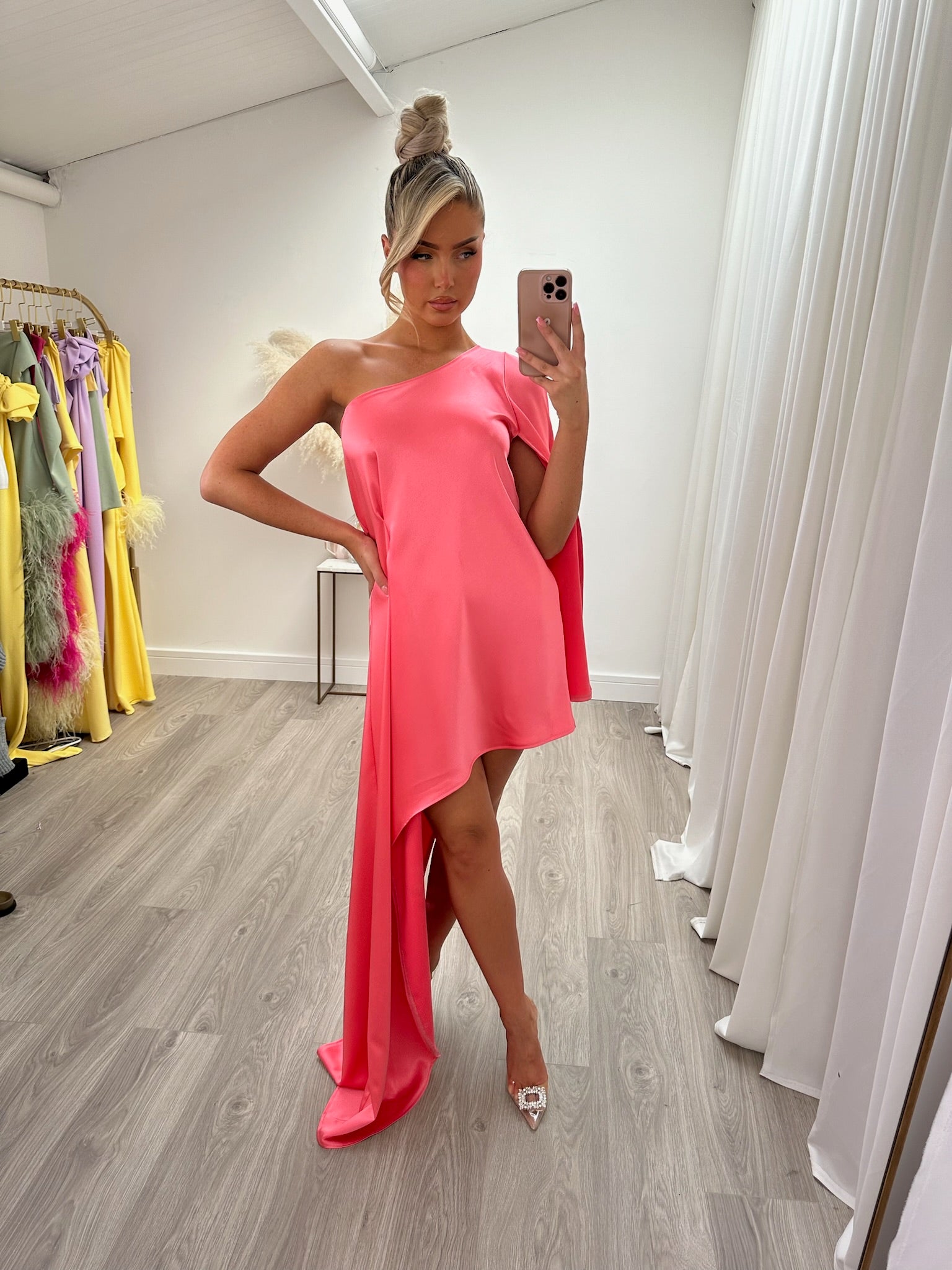 Liberty Dress Coral Pink