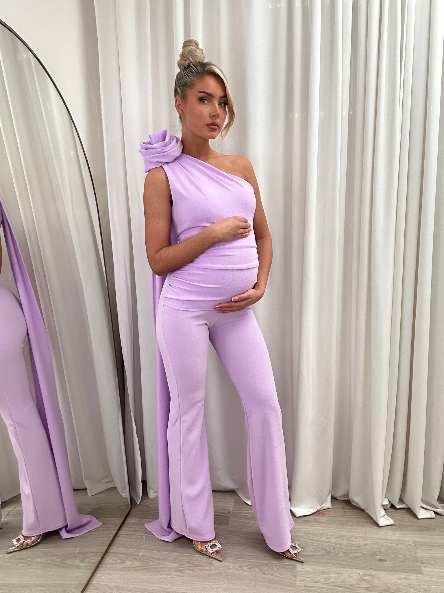 Maya maternity Jumpsuit Lilac