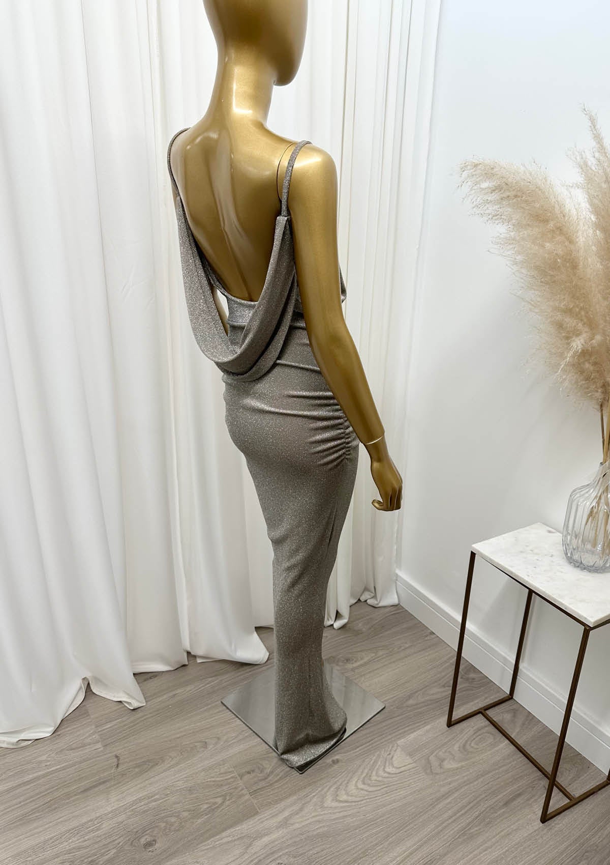Hannah Gold Glitter Dress