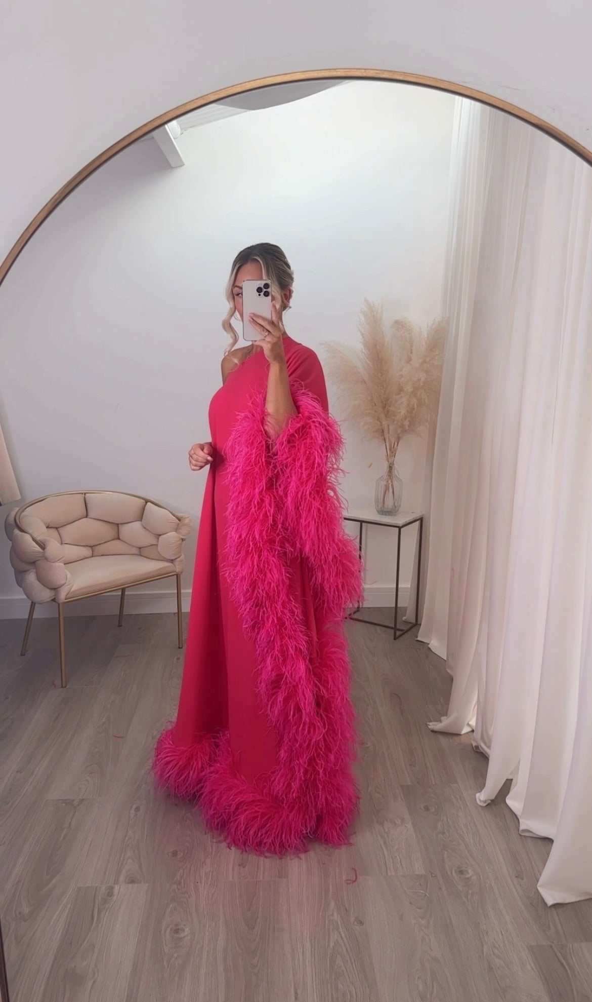 Capri Floorlength Dress Hot Pink