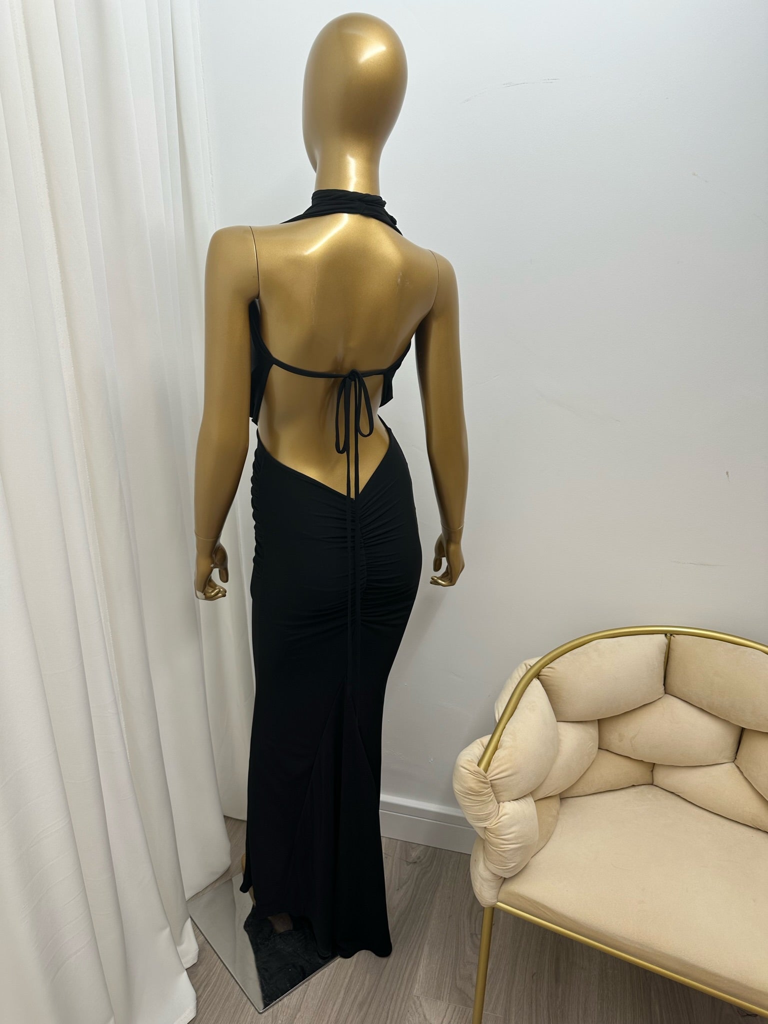 Rose Dress Black