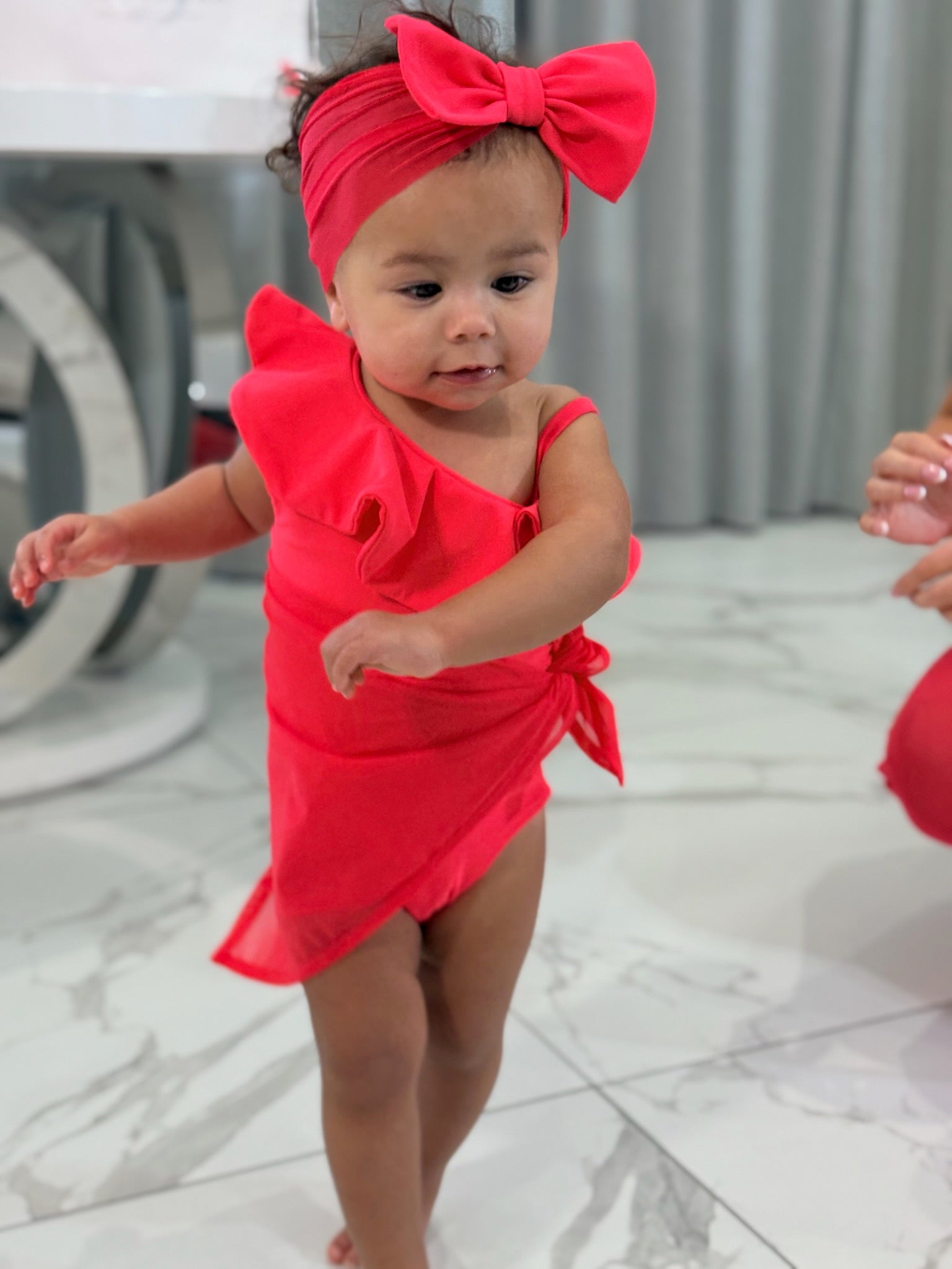 Mini Neon Red Sarong