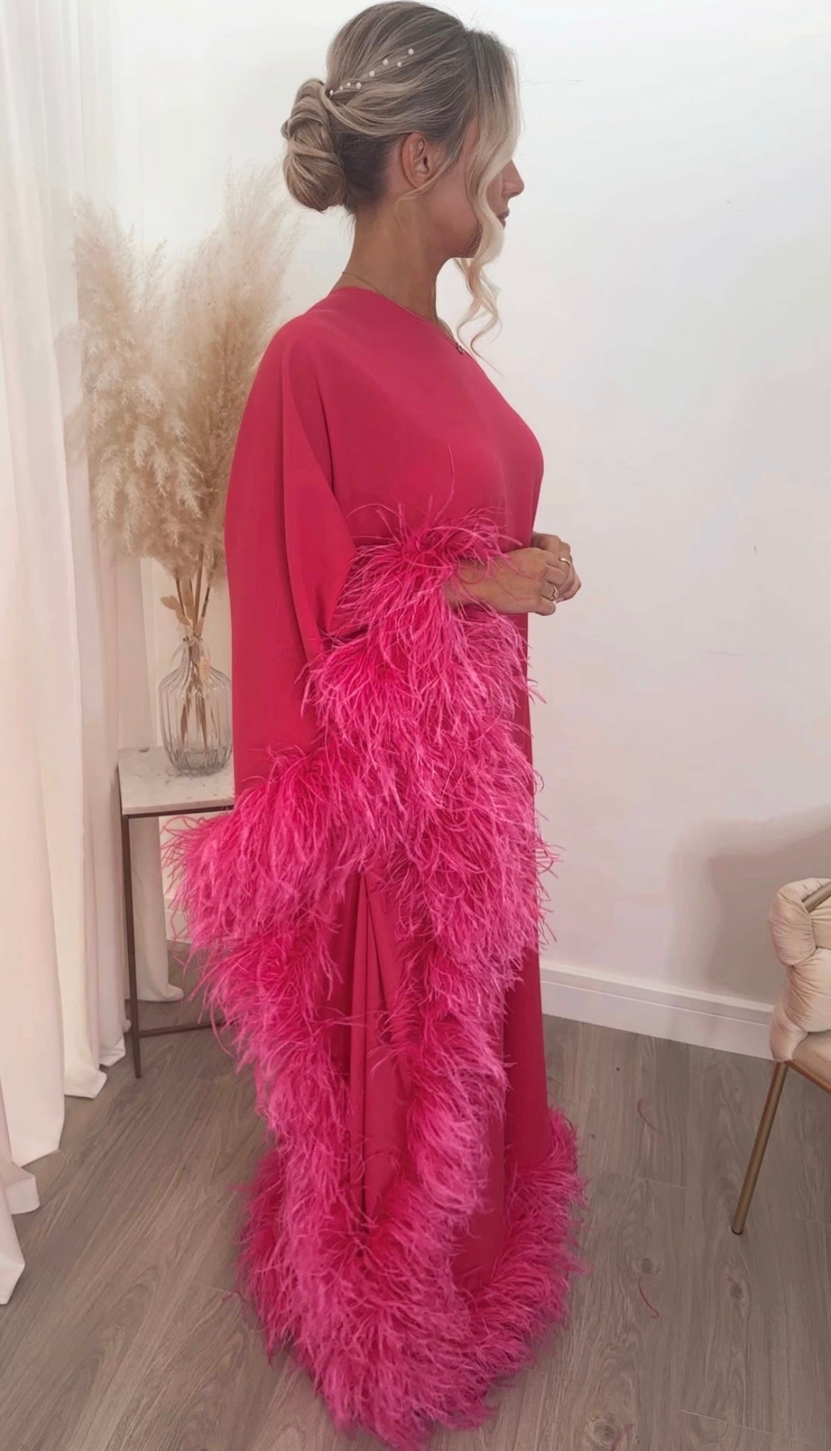 Capri Floorlength Dress Hot Pink