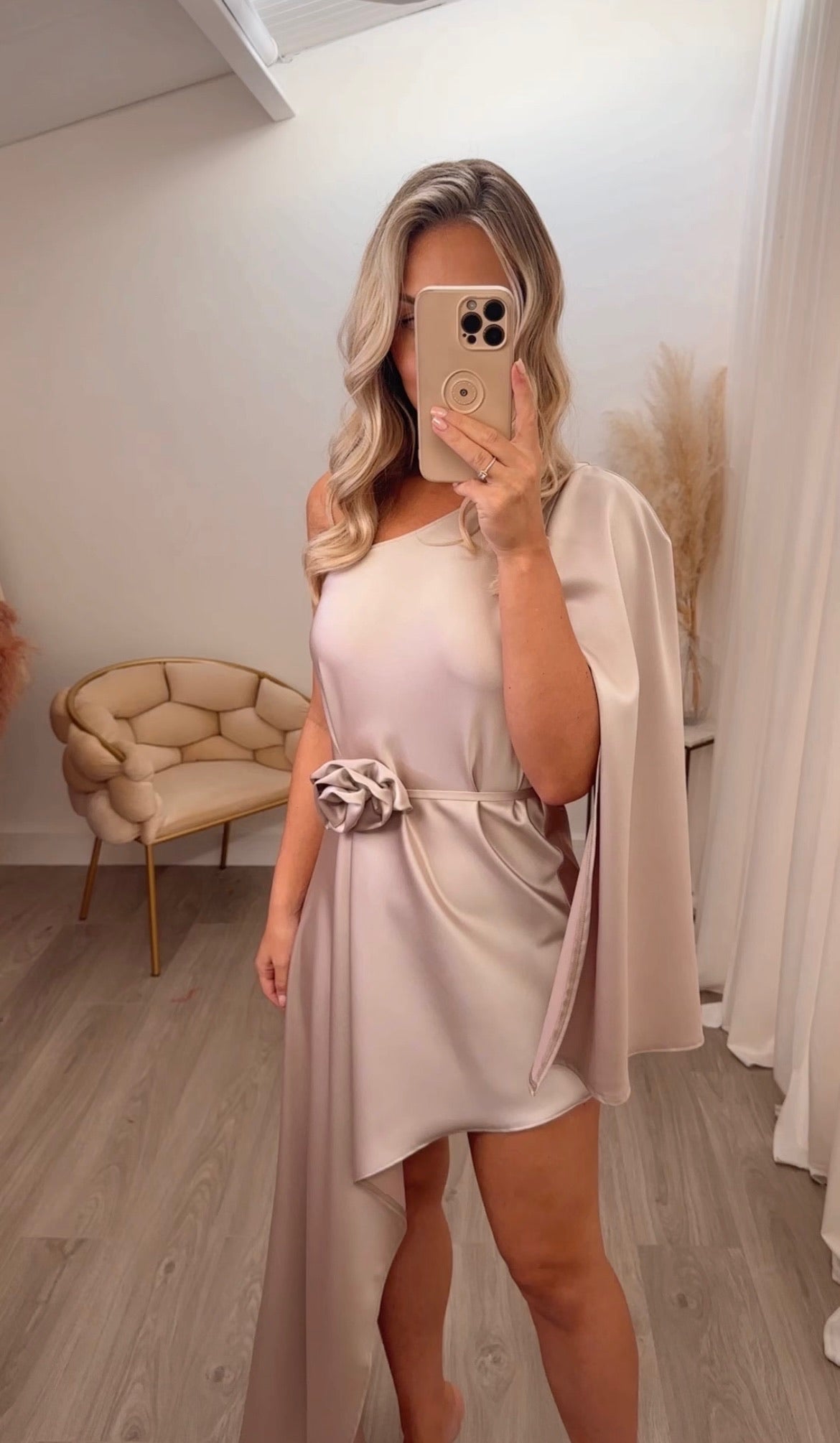 Liberty Rose Dress Champagne