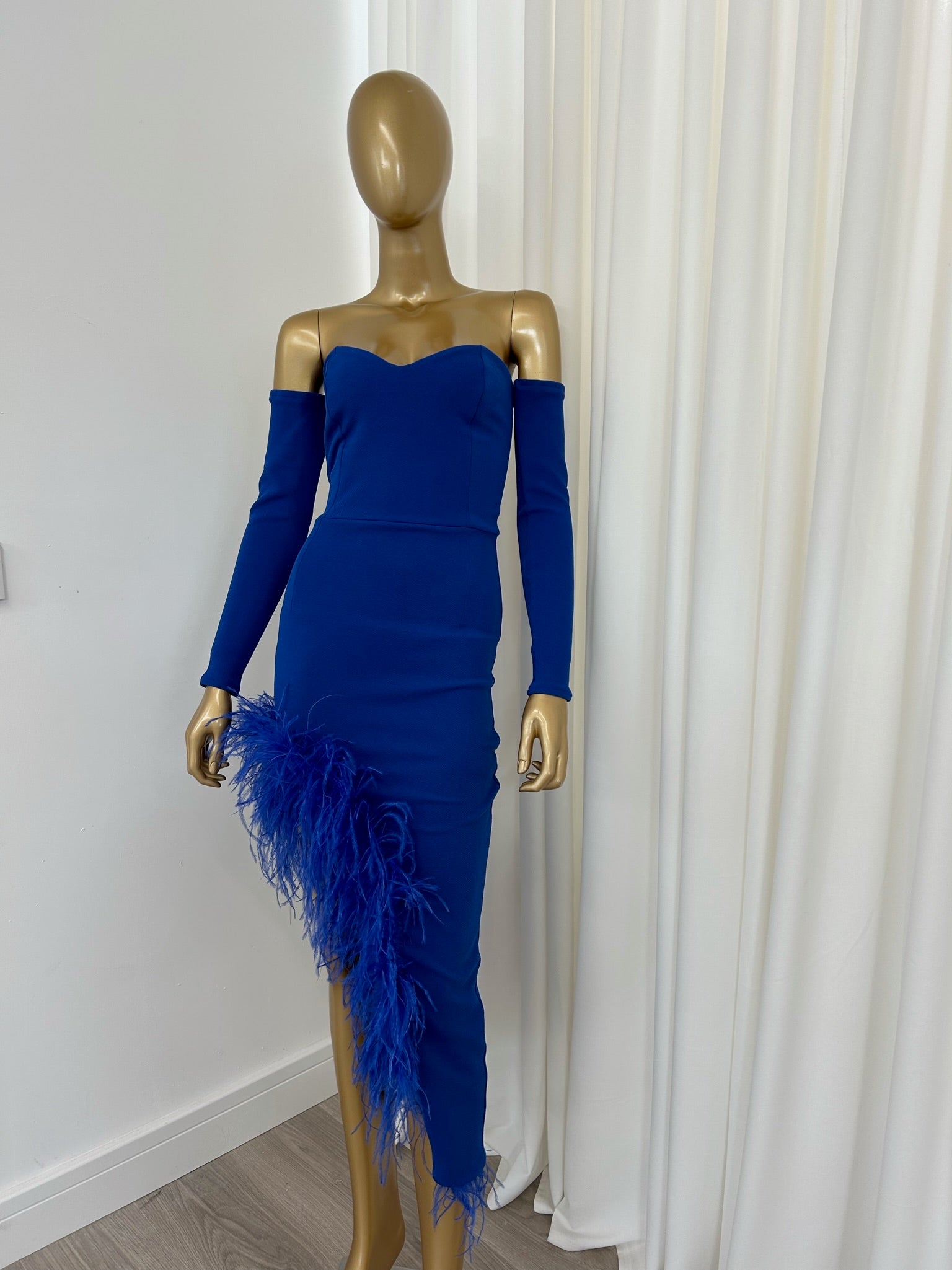 Amara Dress long sleeve Royal Blue