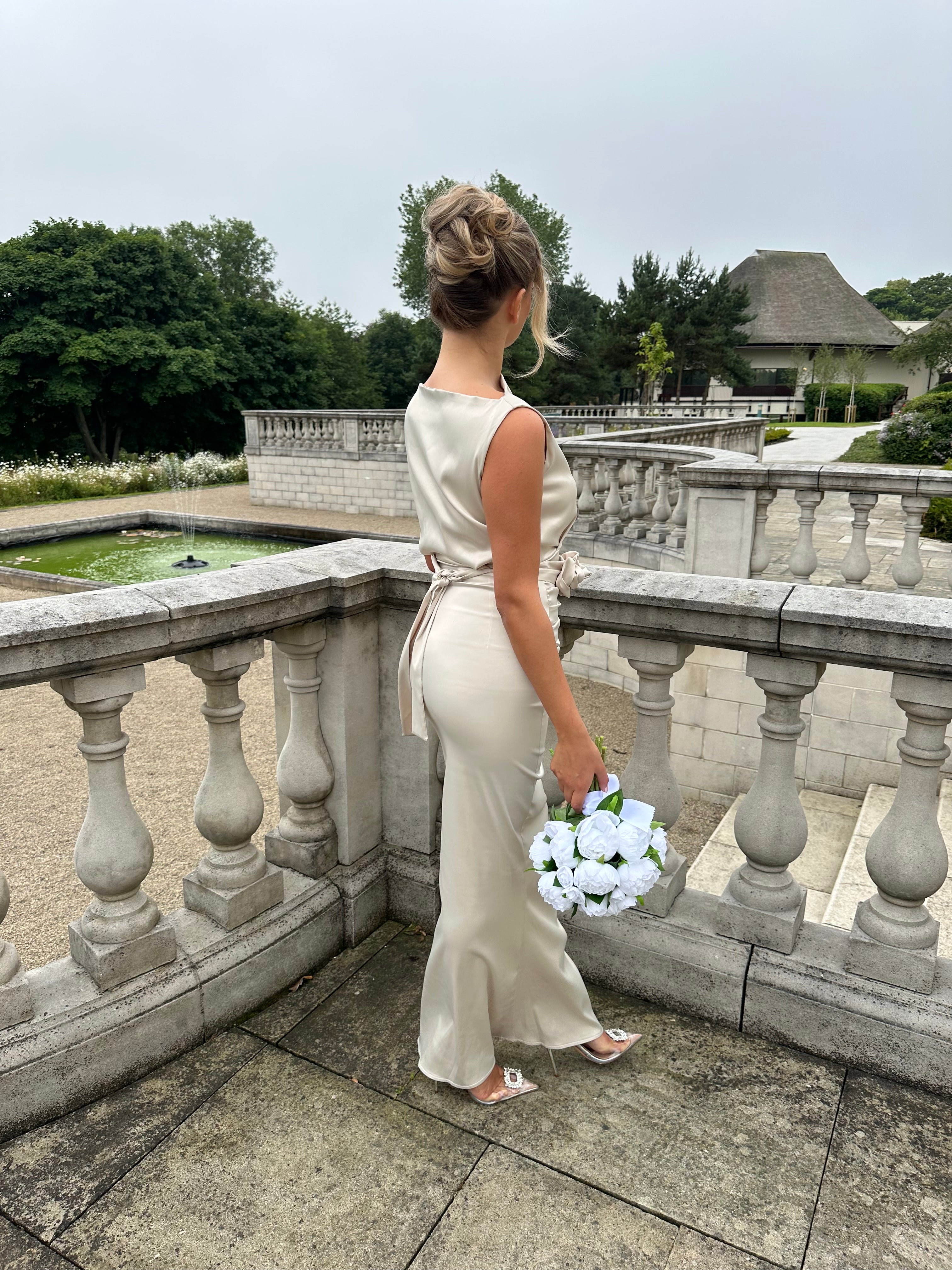Bali Belt Dress Champagne