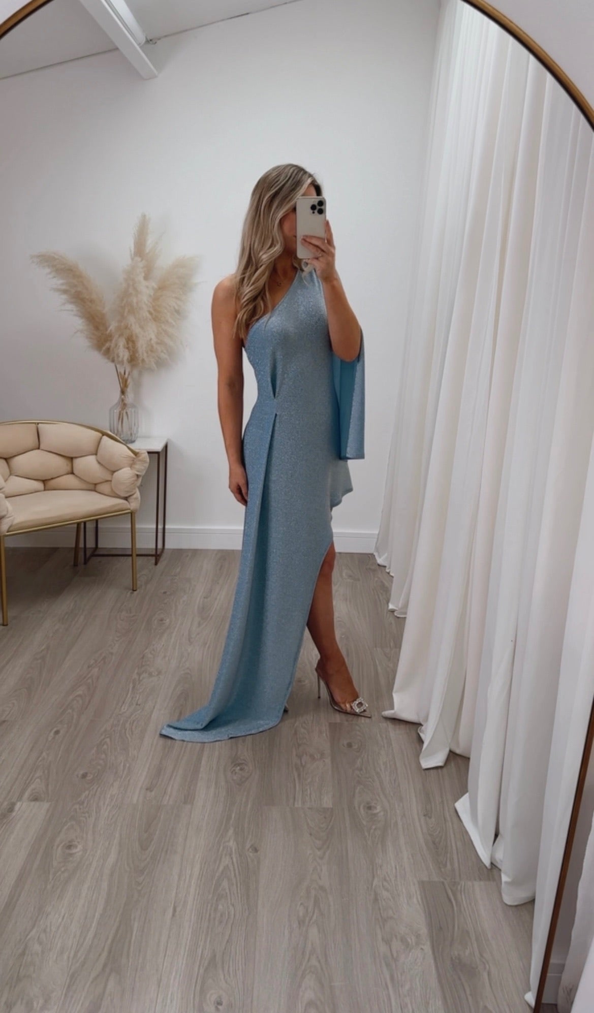 Liberty Dress Blue Glitter