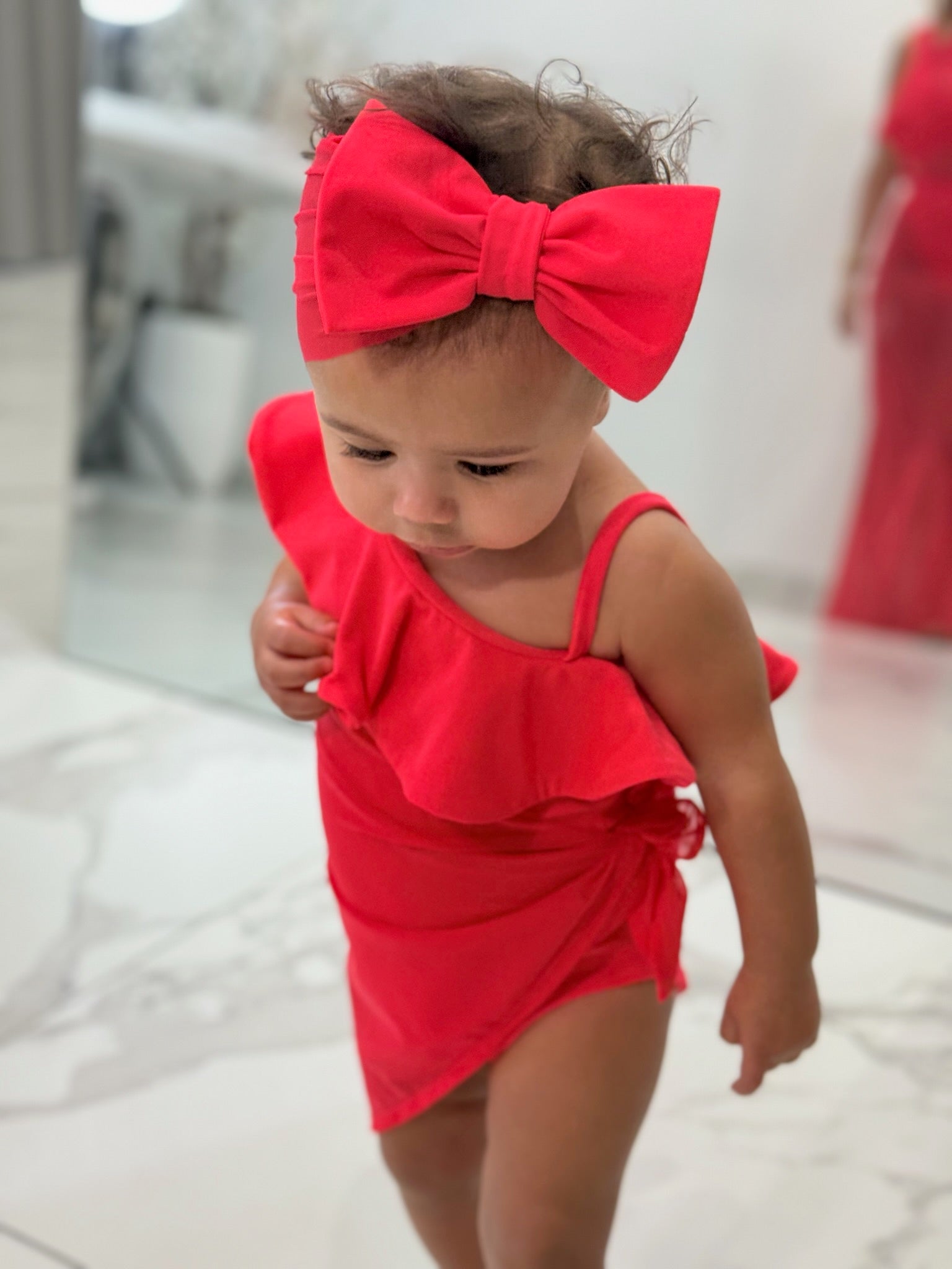Mini Neon Red Sarong