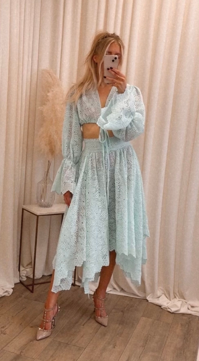 Lilly Two Piece Set Aqua