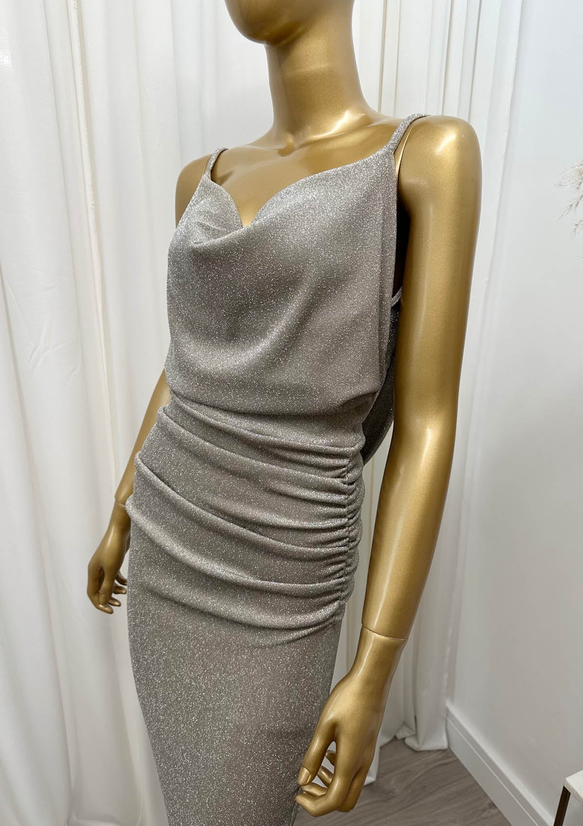 Hannah Gold Glitter Dress