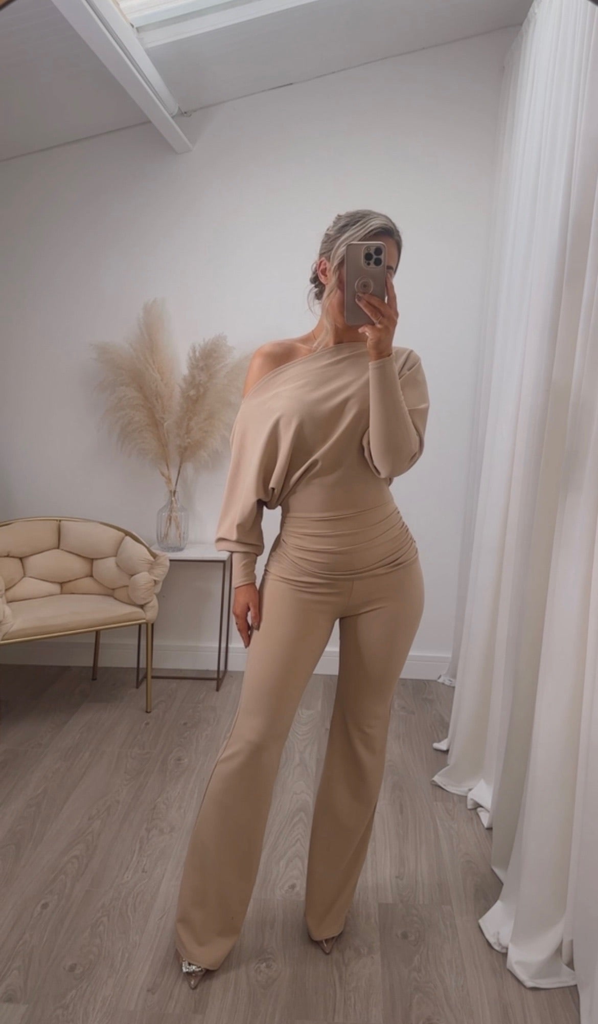 Arella Jumpsuit Beige