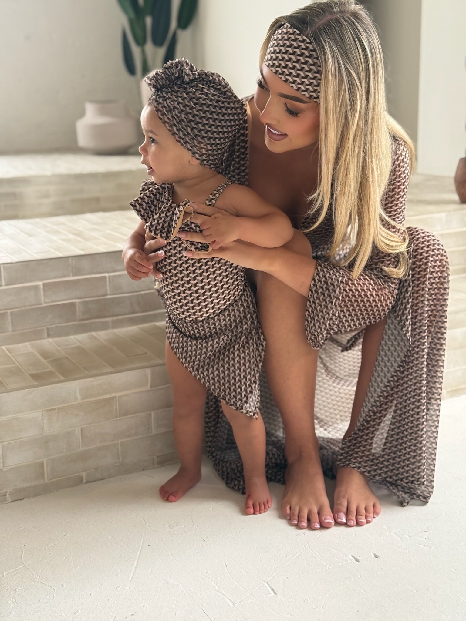 Mini Miami Taupe Sarong