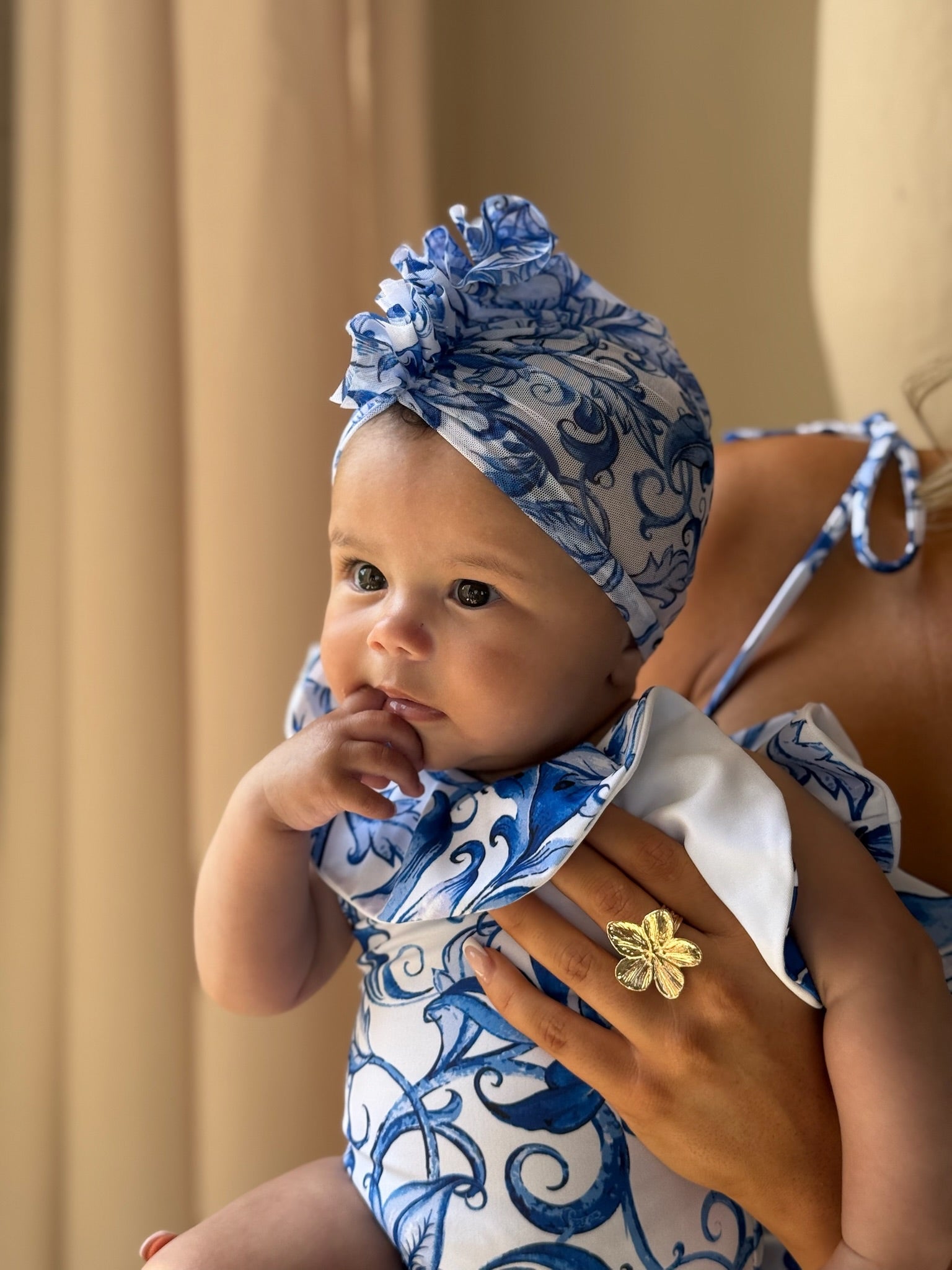 Mini Riviera Ruffle Turban