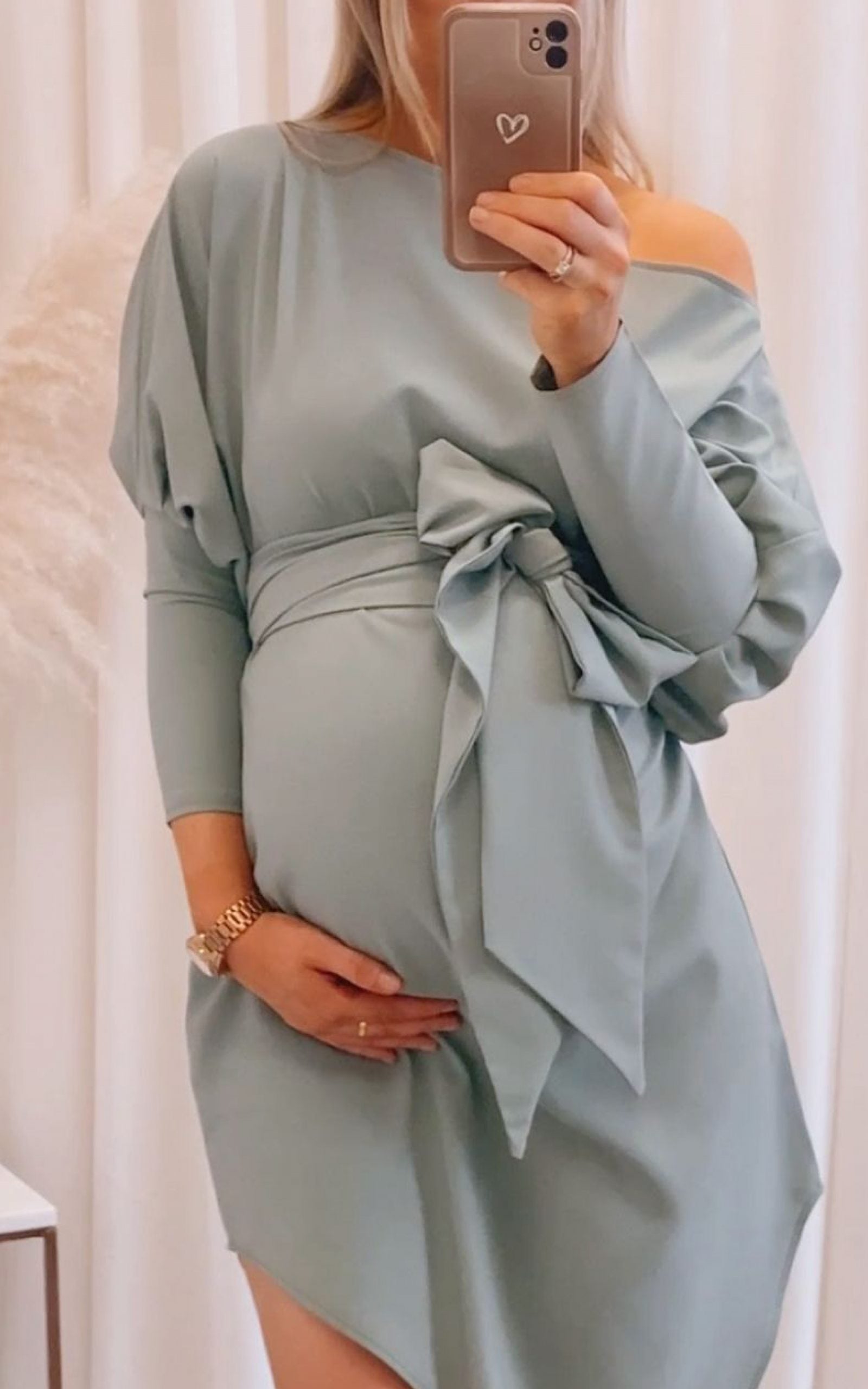 Emy Maternity Dress Sage