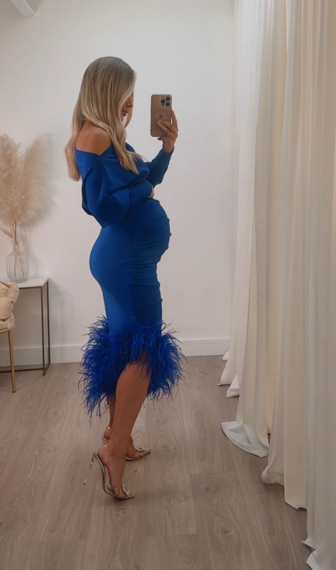 Arella Maternity Dress Royal Blue