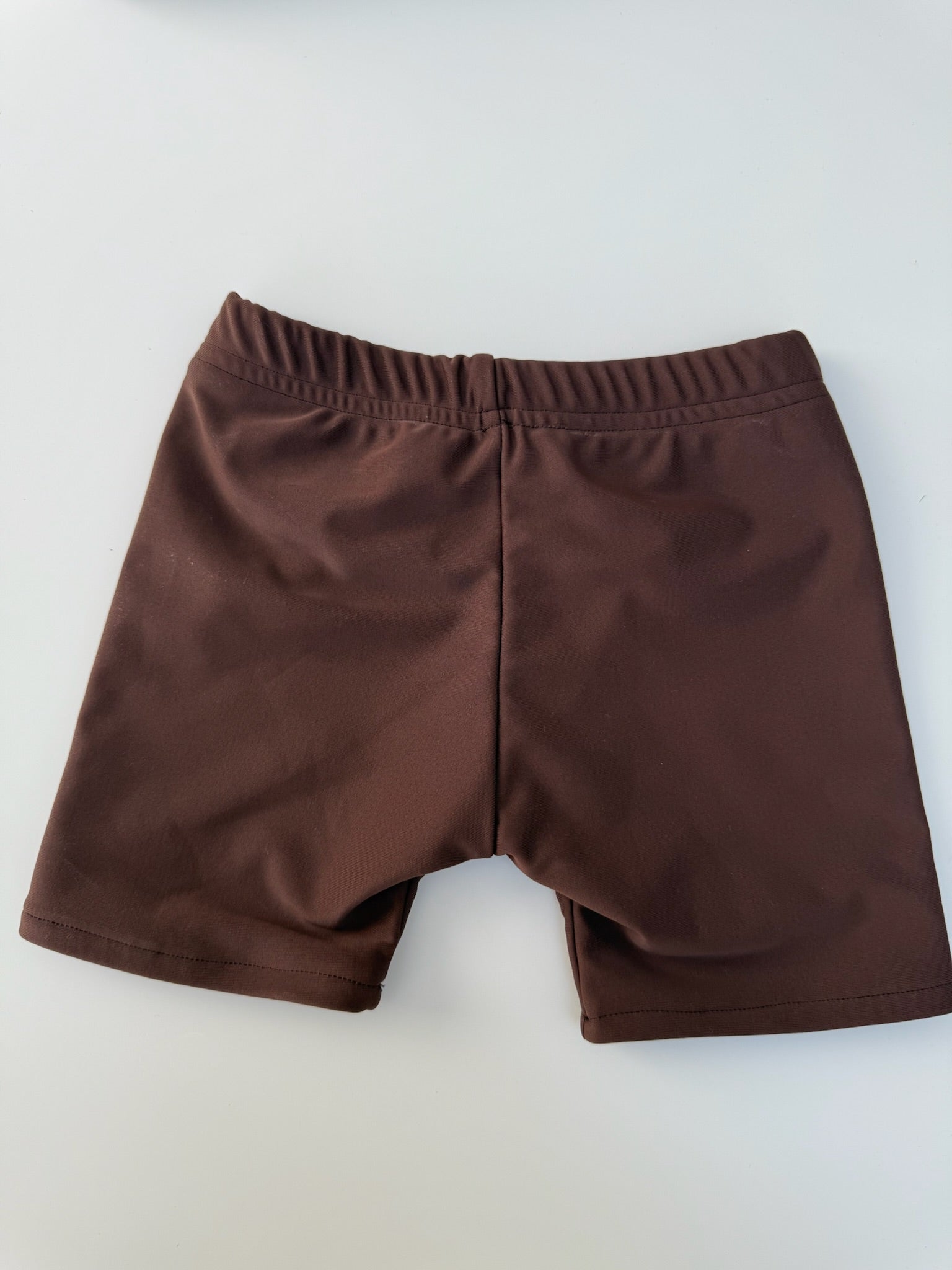 Mini Chocolate Brown Swim Shorts