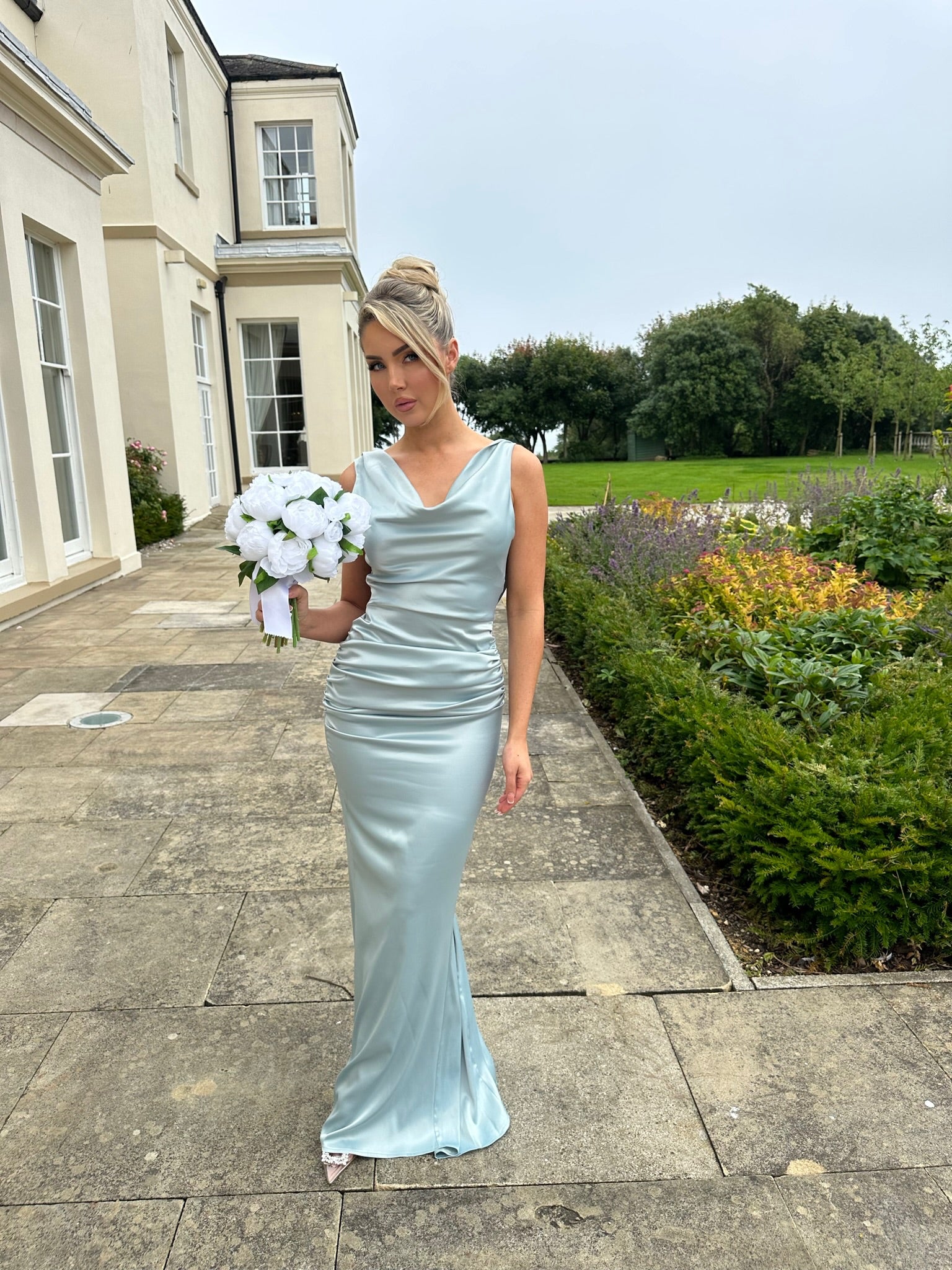 Santorini Dress Mineral Blue